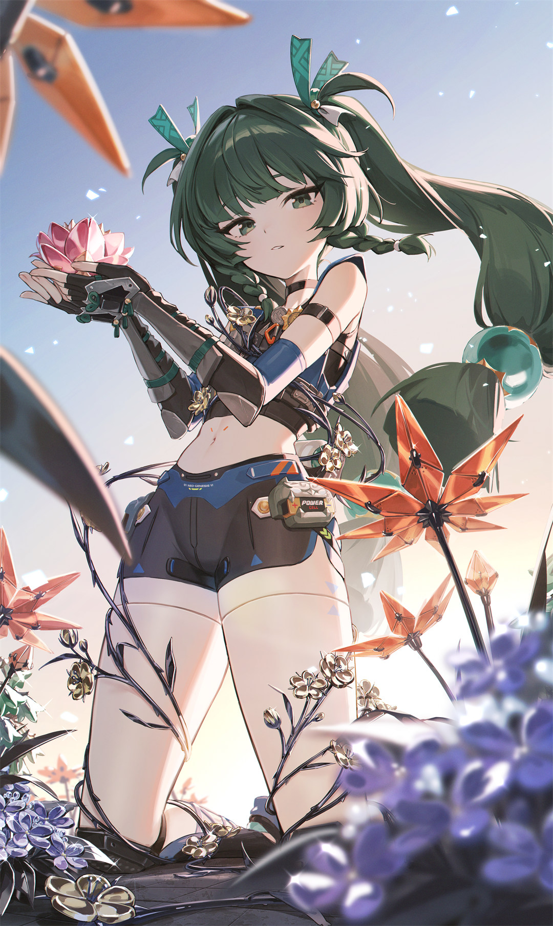 【P站美图】虚拟主播 兎咲ミミ 双马尾美少女 崩坏：星穹铁道 知更鸟 插画美图推荐 P站美图-第2张