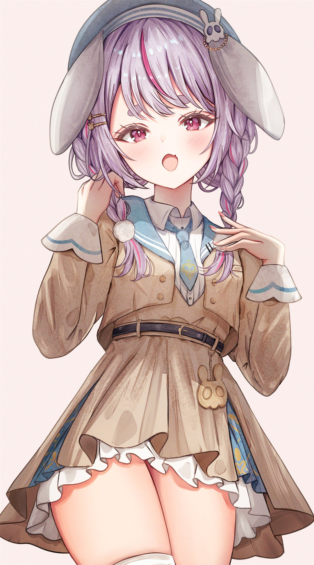 【P站美图】虚拟主播 兎咲ミミ 双马尾美少女 崩坏：星穹铁道 知更鸟 插画美图推荐 P站美图-第5张