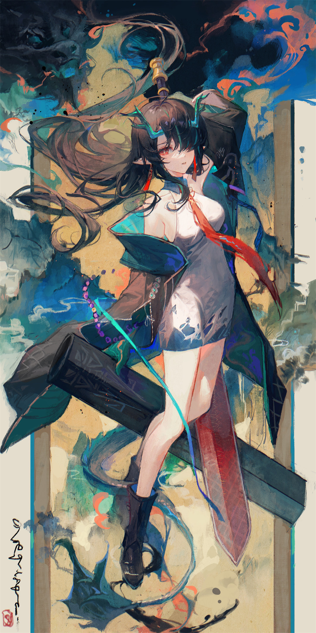 【P站美图】虚拟主播 兎咲ミミ 双马尾美少女 崩坏：星穹铁道 知更鸟 插画美图推荐 P站美图-第6张