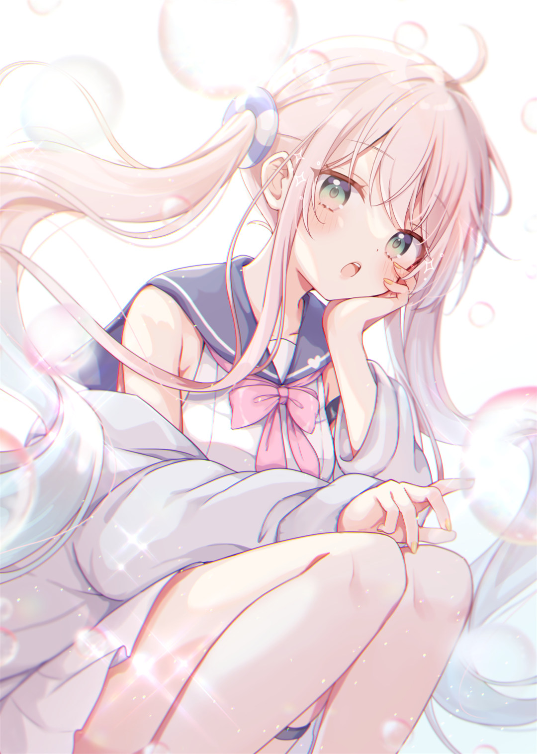 【P站美图】虚拟主播 兎咲ミミ 双马尾美少女 崩坏：星穹铁道 知更鸟 插画美图推荐 P站美图-第11张