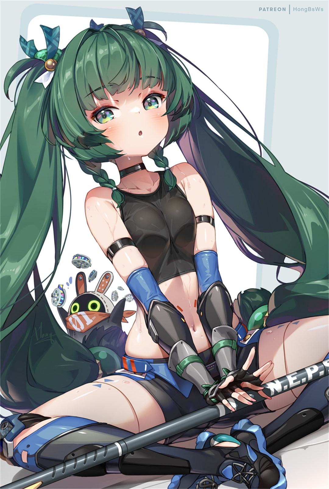 【P站美图】虚拟主播 兎咲ミミ 双马尾美少女 崩坏：星穹铁道 知更鸟 插画美图推荐 P站美图-第15张