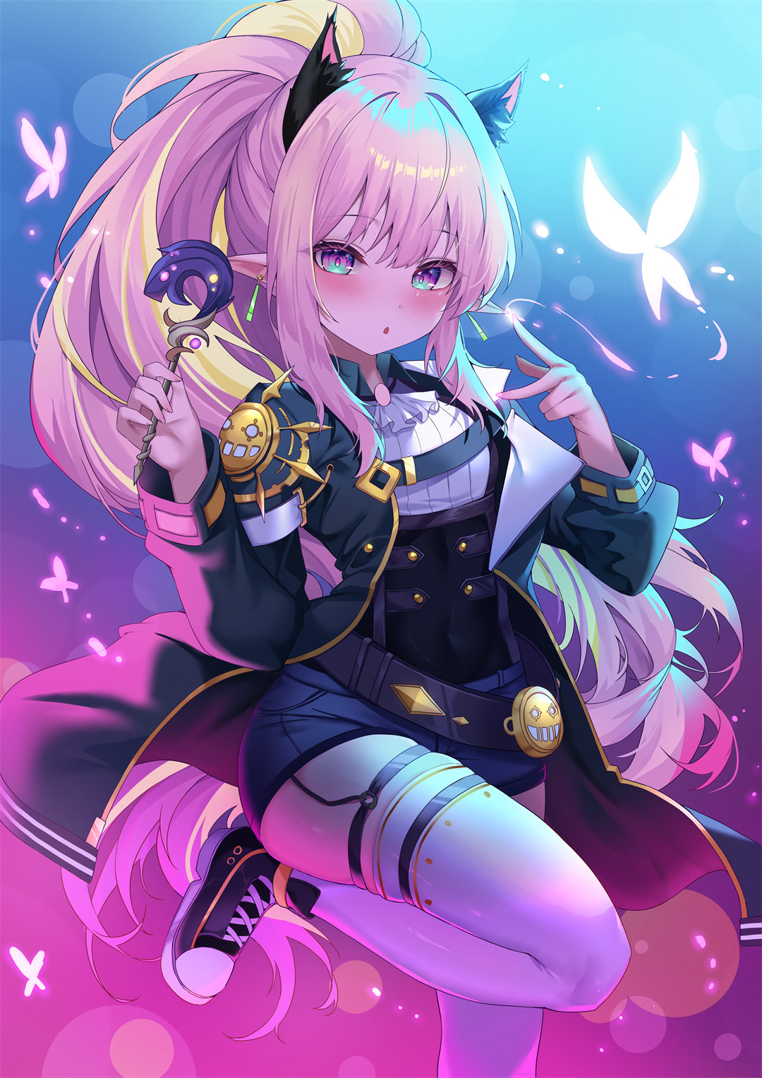 【P站美图】星铁 花火 鸣潮 白芷 原神 芙宁娜 兽耳美少女  插画美图推荐 P站美图-第2张
