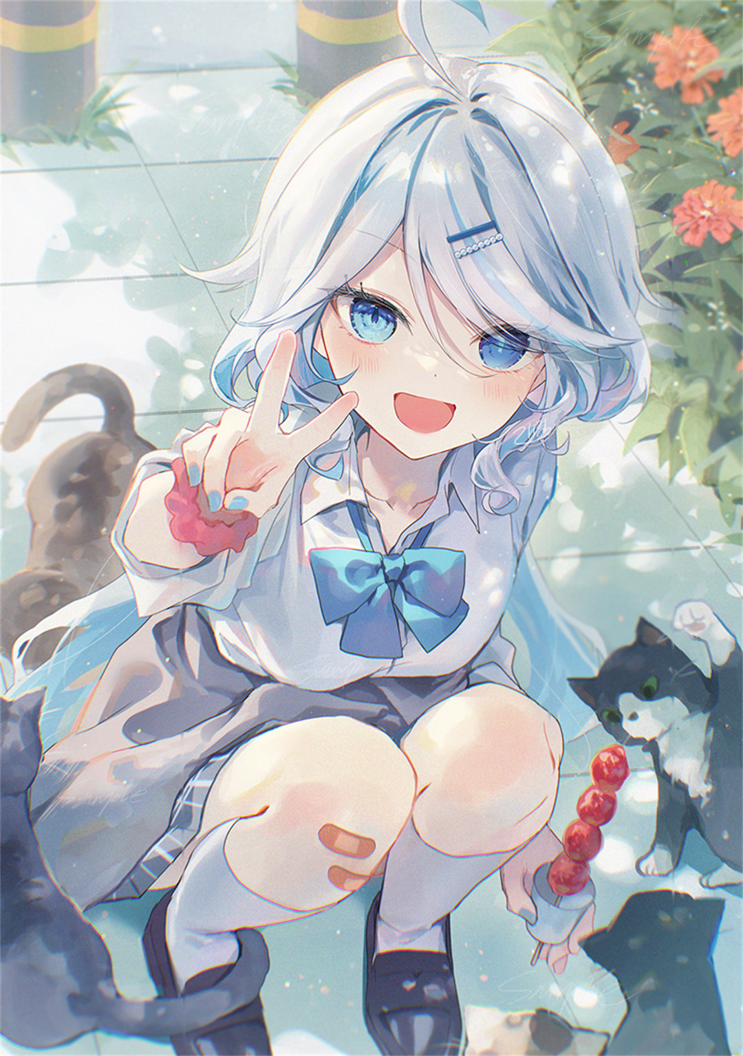 【P站美图】星铁 花火 鸣潮 白芷 原神 芙宁娜 兽耳美少女  插画美图推荐 P站美图-第4张