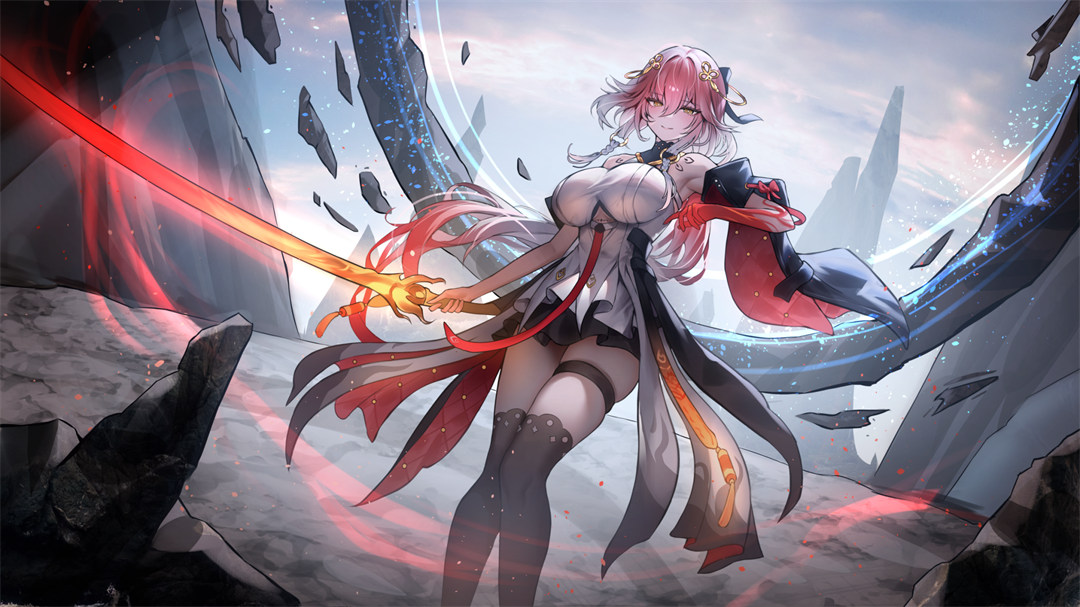 【P站美图】星铁 花火 鸣潮 白芷 原神 芙宁娜 兽耳美少女  插画美图推荐 P站美图-第7张