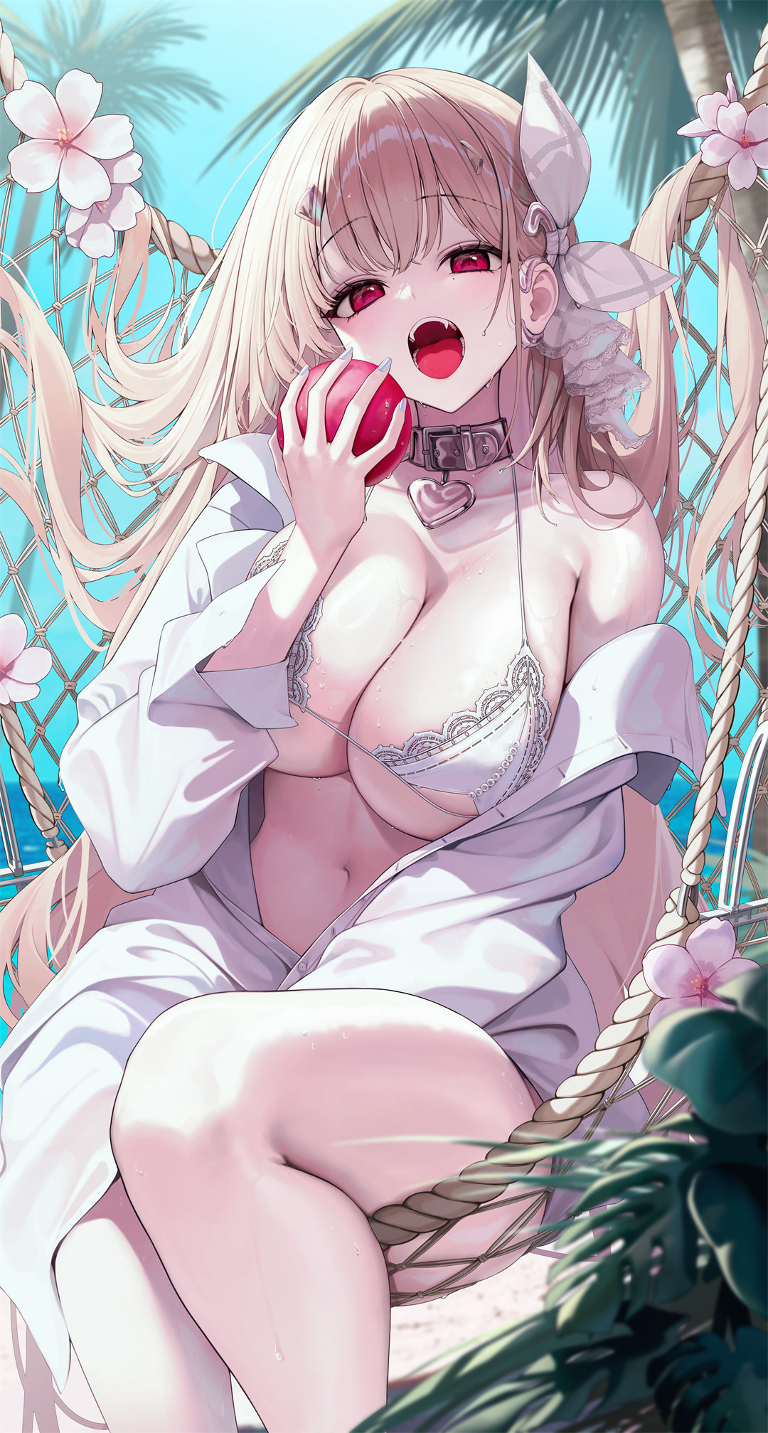 【插画精选】星铁 流萤 绝区零 艾莲乔 NIKKE：胜利女神 海水浴 会员插画美图推荐 精选插画-第5张