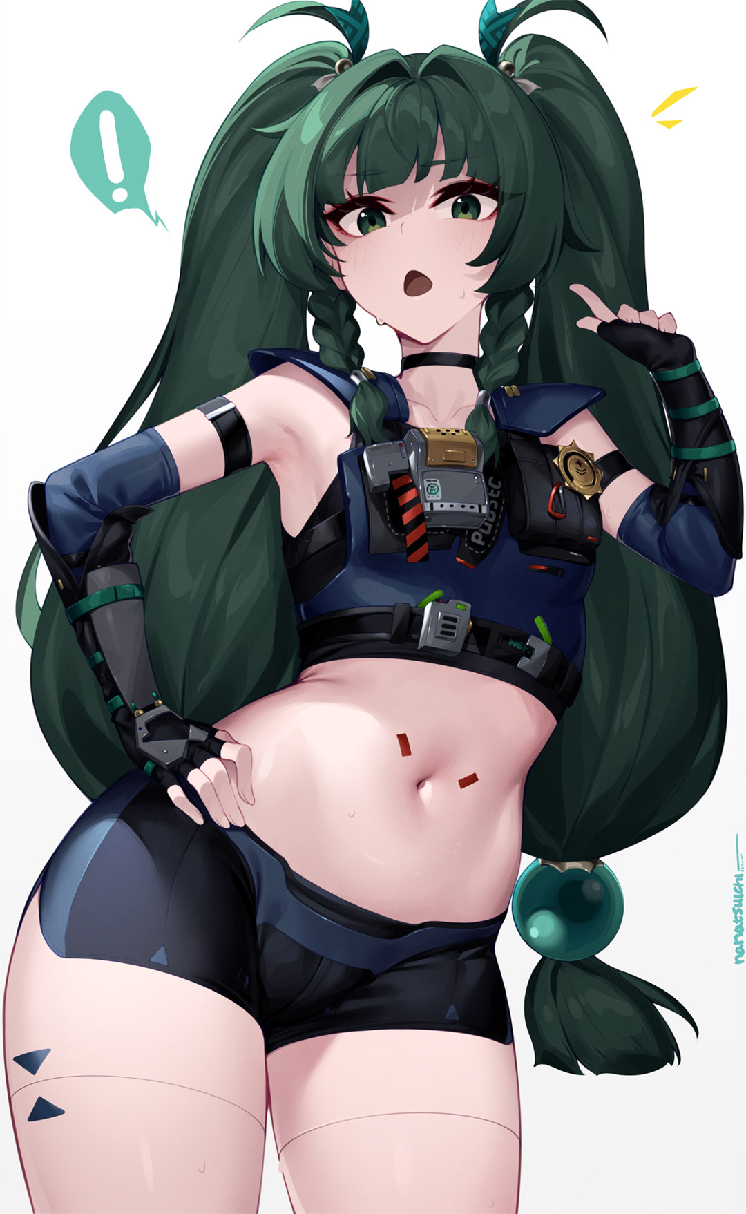 【插画精选】JK短裙美少女 绝区零 妮可 星铁 流萤 会员插画美图推荐 插画精选-第1张