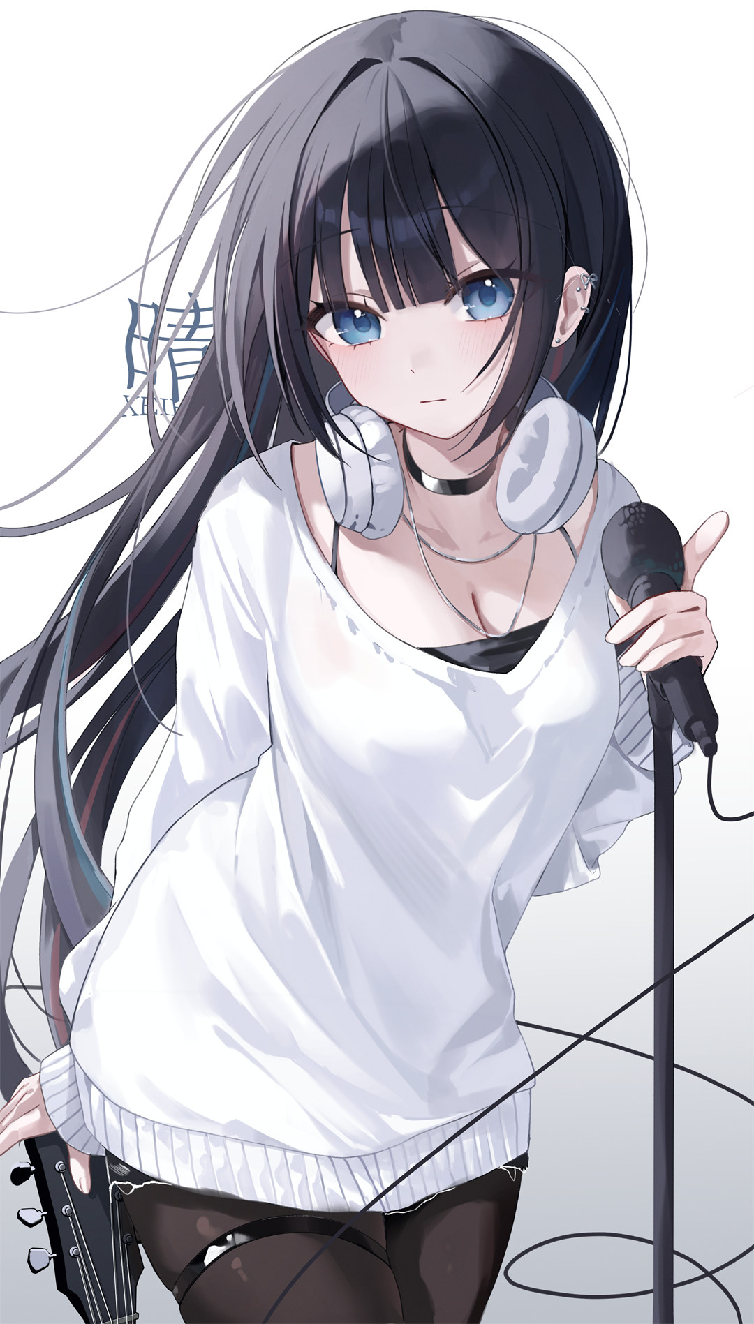 【P站美图】绝区零 铃 艾莲乔 黑长直美少女 鸣潮 吟霖 明日方舟 佩佩 插画美图推荐 P站美图-第6张