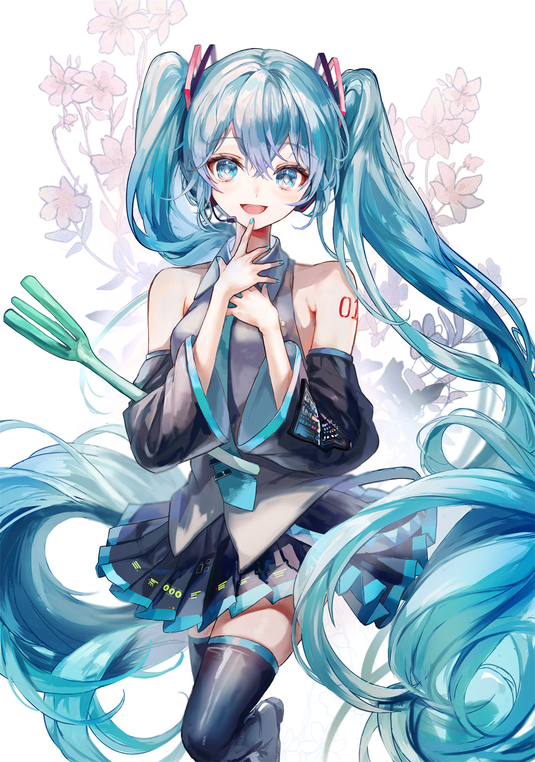 【P站画师】双马尾的初音谁能抵挡得了呢？日本插画师PiPi的插画作品(2024年更新) P站画师-第3张