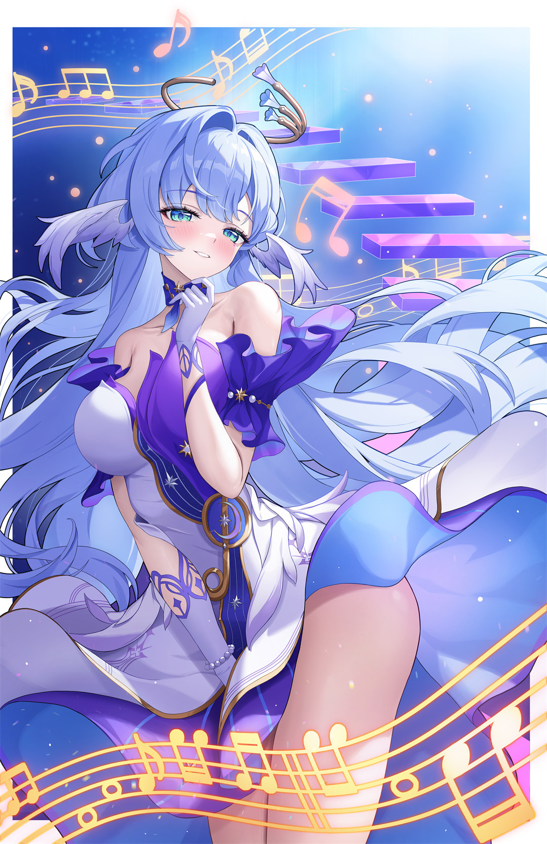 【P站美图】白色连衣裙 泳装美少女 初音未来 星铁 流萤 插画美图推荐 P站画师-第2张