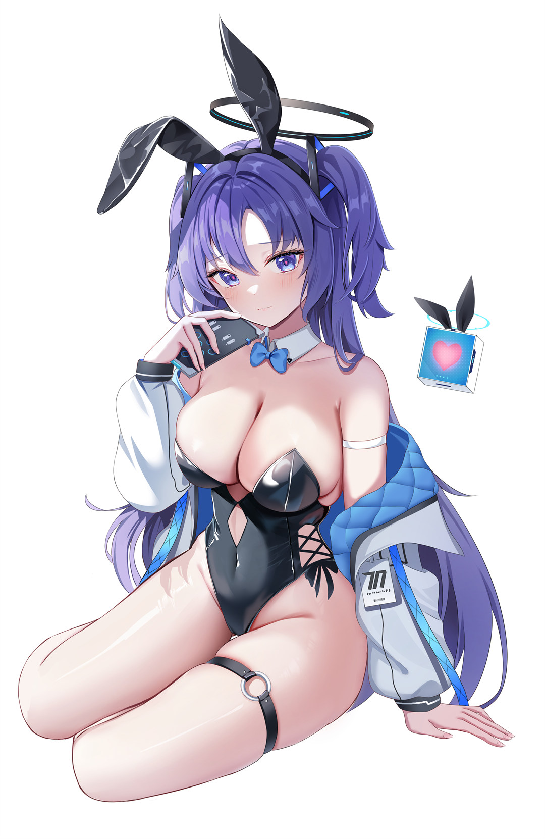 【插画精选】短裙 JK制服 白丝 兔女郎美少女 会员插画美图推荐 精选插画-第4张