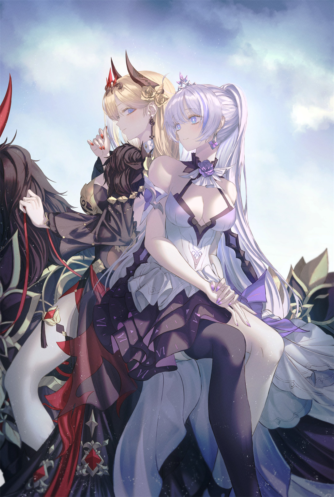 【画师推荐】崩坏3 白发美少女 花火  黄泉 插画师NEØN的美图作品 P站画师-第7张