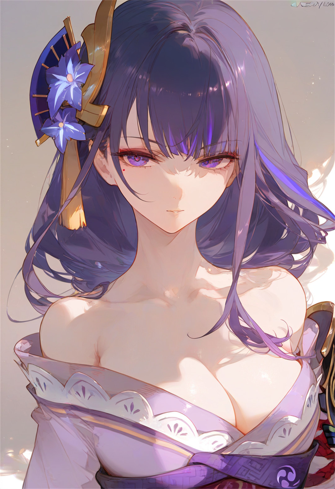 【插画精选】碧蓝航线 信浓 原神 雷电将军 星铁 流萤 会员插画美图推荐 精选插画-第2张