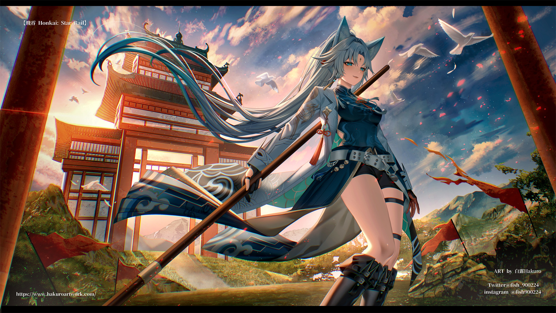 【P站美图】初音未来 双手比心 原神 玛拉妮 虚拟偶像 沙花叉库洛艾 插画美图推荐 P站美图-第3张