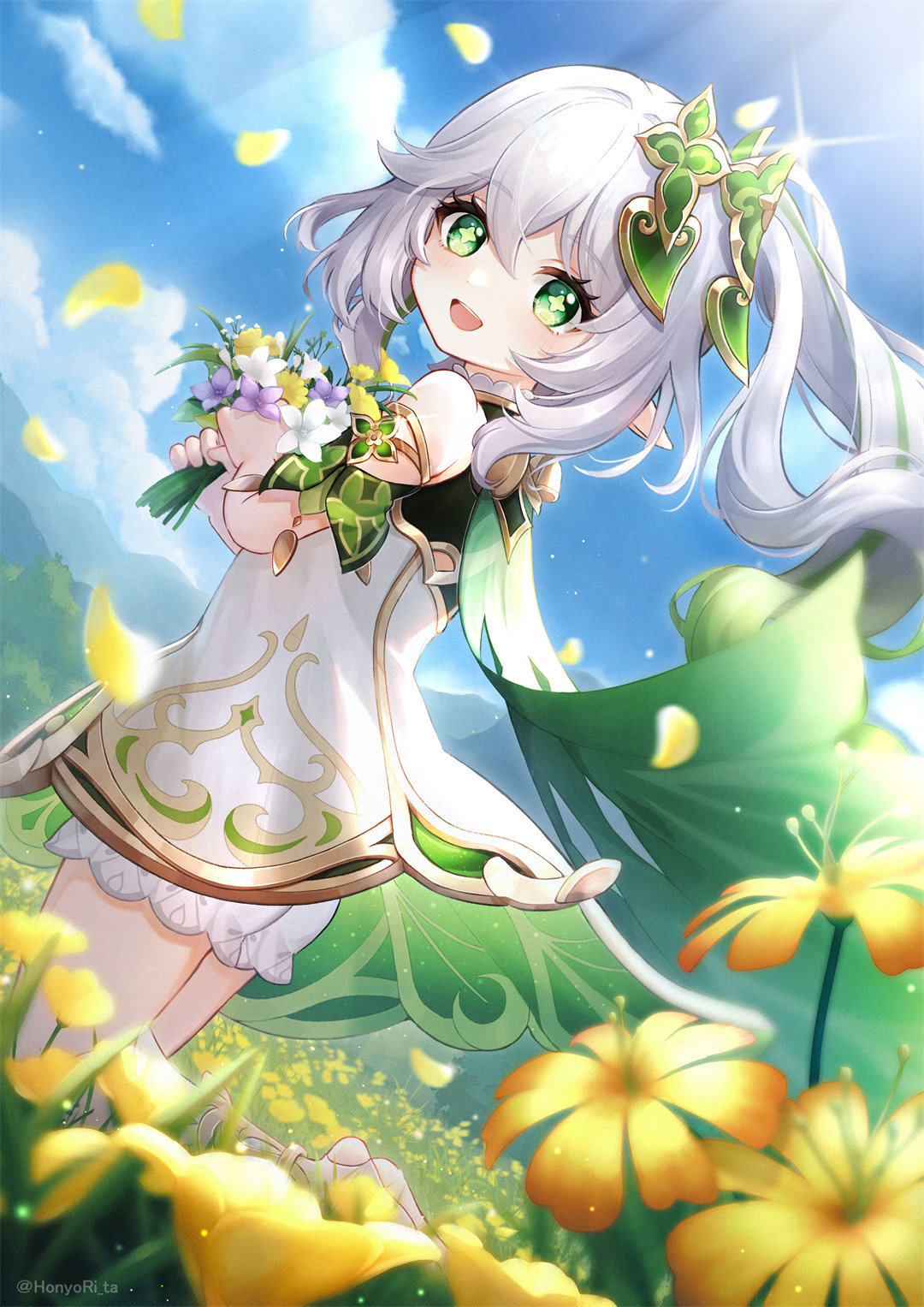 【插画特辑】原来是，梦中梦啊... 原神 小草神 纳西妲 可爱美少女 插画美图推荐 P站美图-第4张