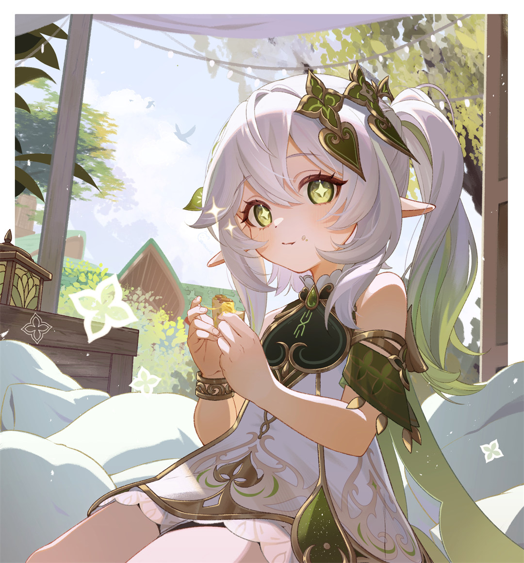 【插画特辑】原来是，梦中梦啊... 原神 小草神 纳西妲 可爱美少女 插画美图推荐 P站美图-第5张