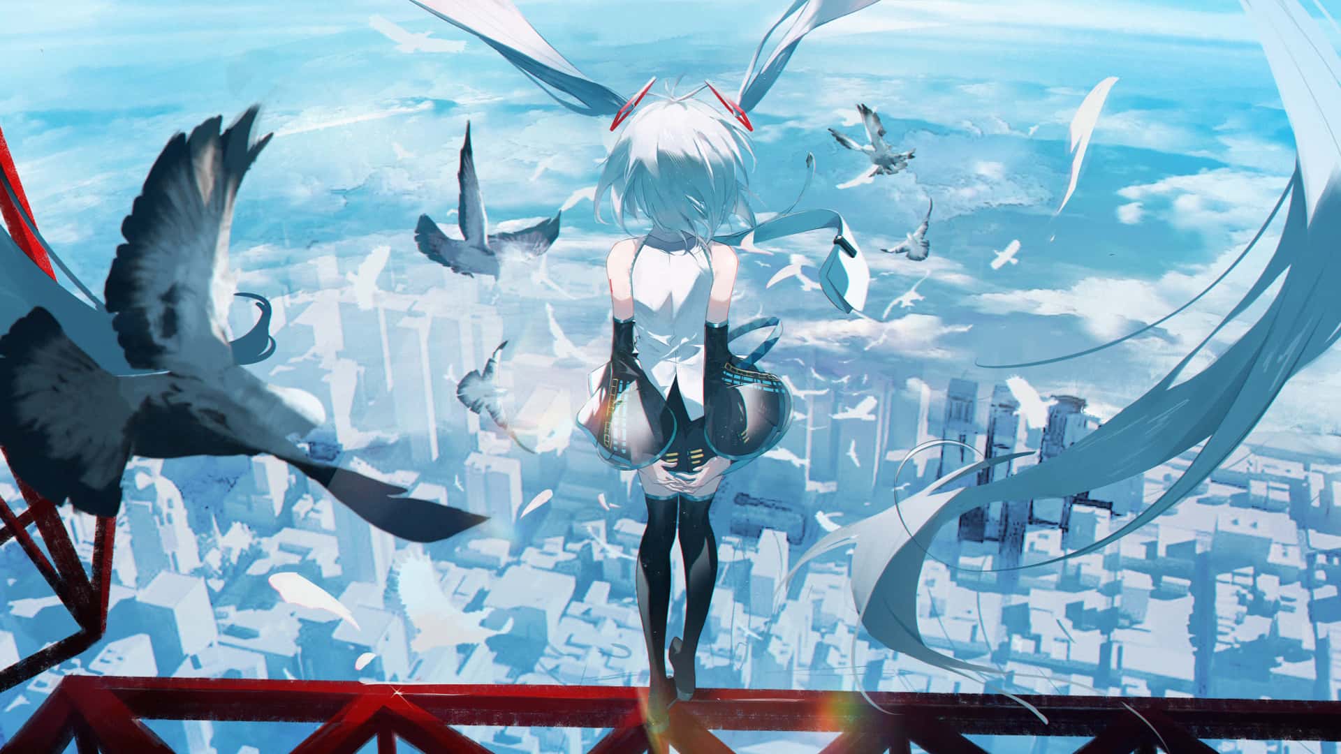 动漫壁纸 // 碧蓝档案 砂狼白子 小鸟游星野 双马尾Miku 初音未来 绝区零 艾莲乔 美图壁纸推荐 动漫壁纸-第15张