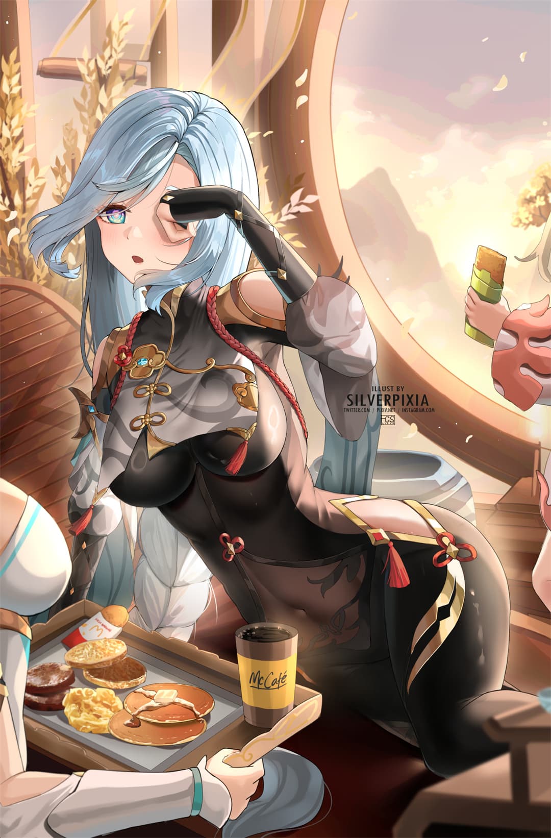【P站美图】崩坏 星穹铁道‌ 飞霄 知更鸟 原神 玛拉妮  申鹤 插画美图推荐 P站美图-第5张
