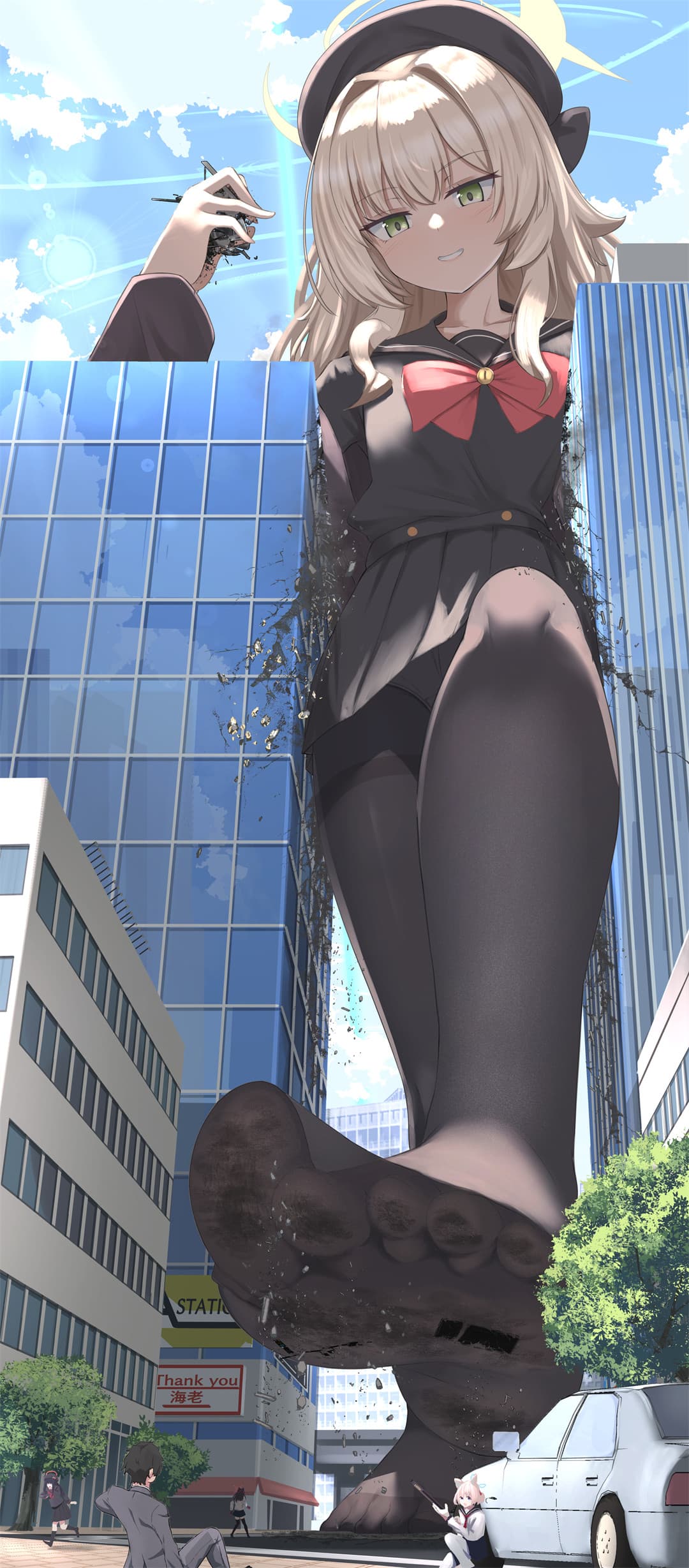 【插画美图】制服美少女 碧蓝航线 天城 可爱的Miku! 原神 芙宁娜 崩铁 知更鸟 笑面教授 动漫美图推荐 P站美图-第2张