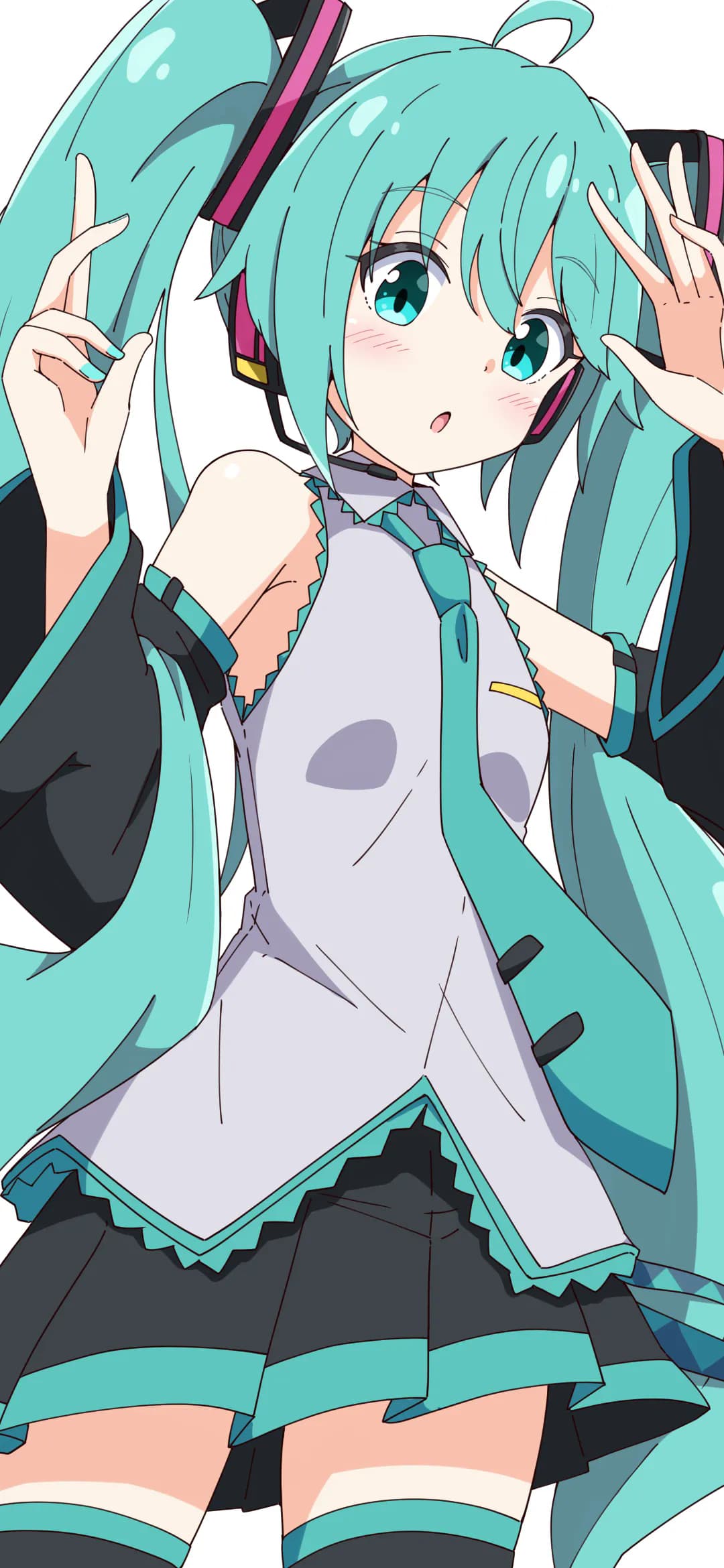 【动漫壁纸】双马尾Miku 星铁 黄泉 碧蓝档案 妃咲 虚拟偶像 湊阿库娅 插画美图推荐 动漫壁纸-第3张
