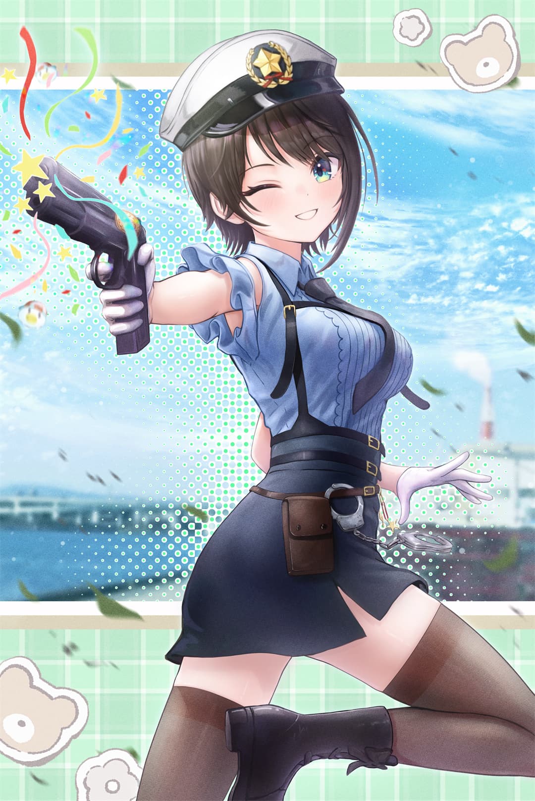 【P站美图】碧蓝档案 砂狼白子 妃咲 制服少女 双马尾Miku 绝区零 简 插画美图推荐 P站美图-第6张