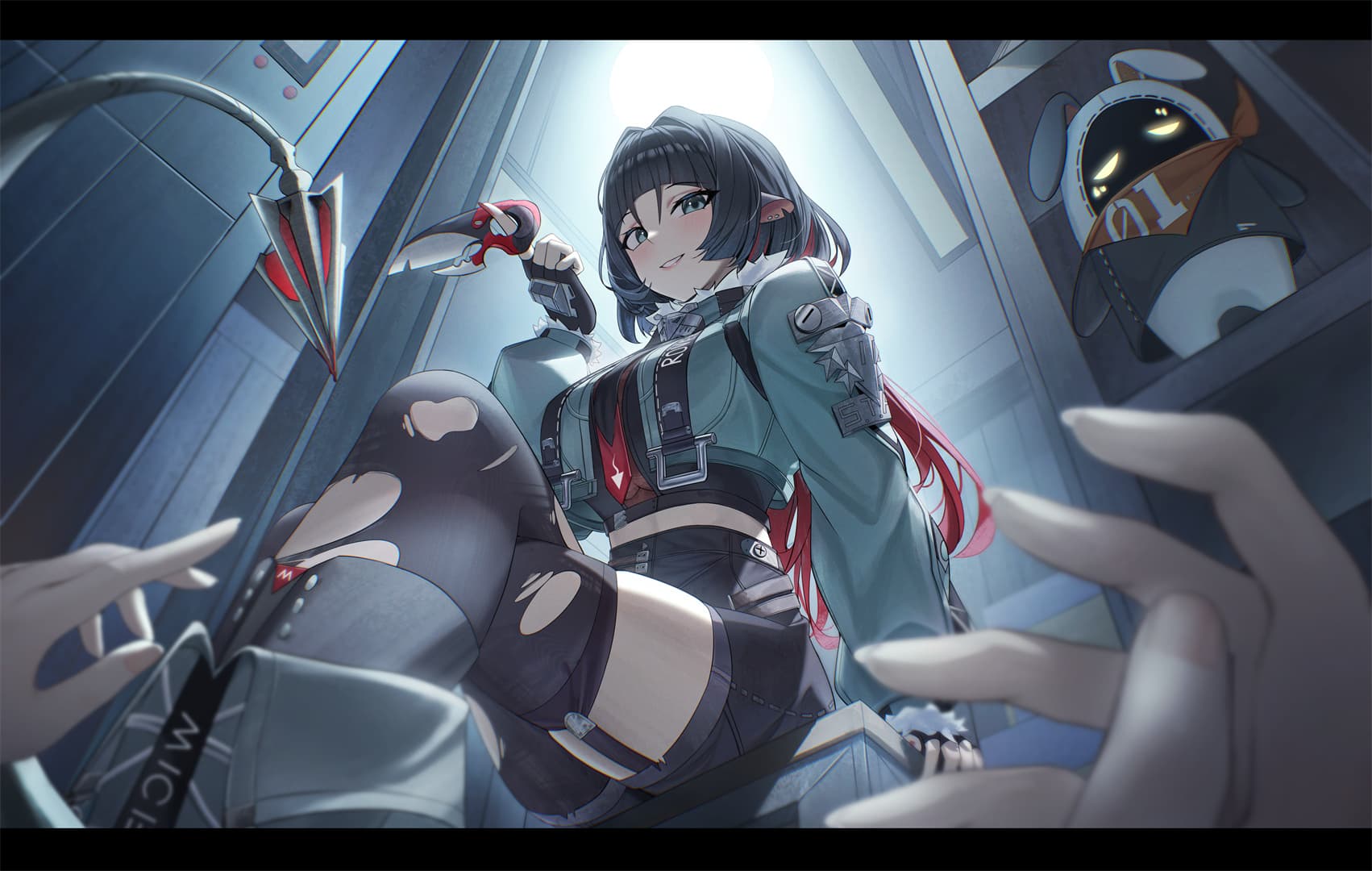 【P站美图】碧蓝档案 砂狼白子 妃咲 制服少女 双马尾Miku 绝区零 简 插画美图推荐 P站美图-第9张