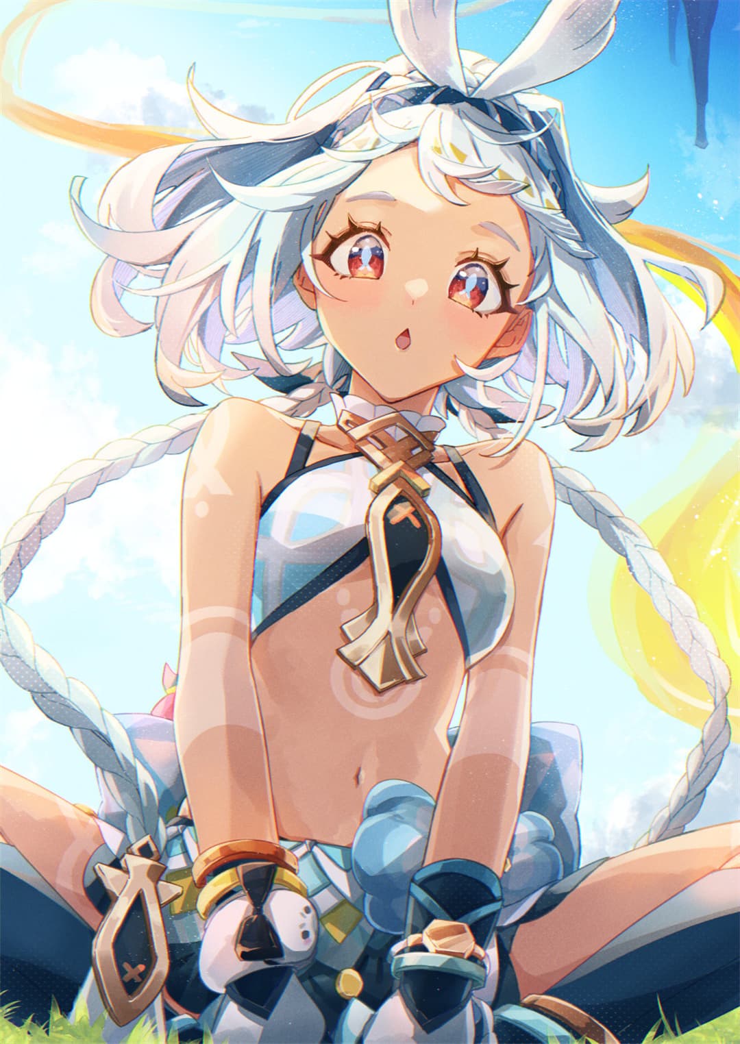 【P站美图】碧蓝档案 砂狼白子 妃咲 制服少女 双马尾Miku 绝区零 简 插画美图推荐 P站美图-第10张