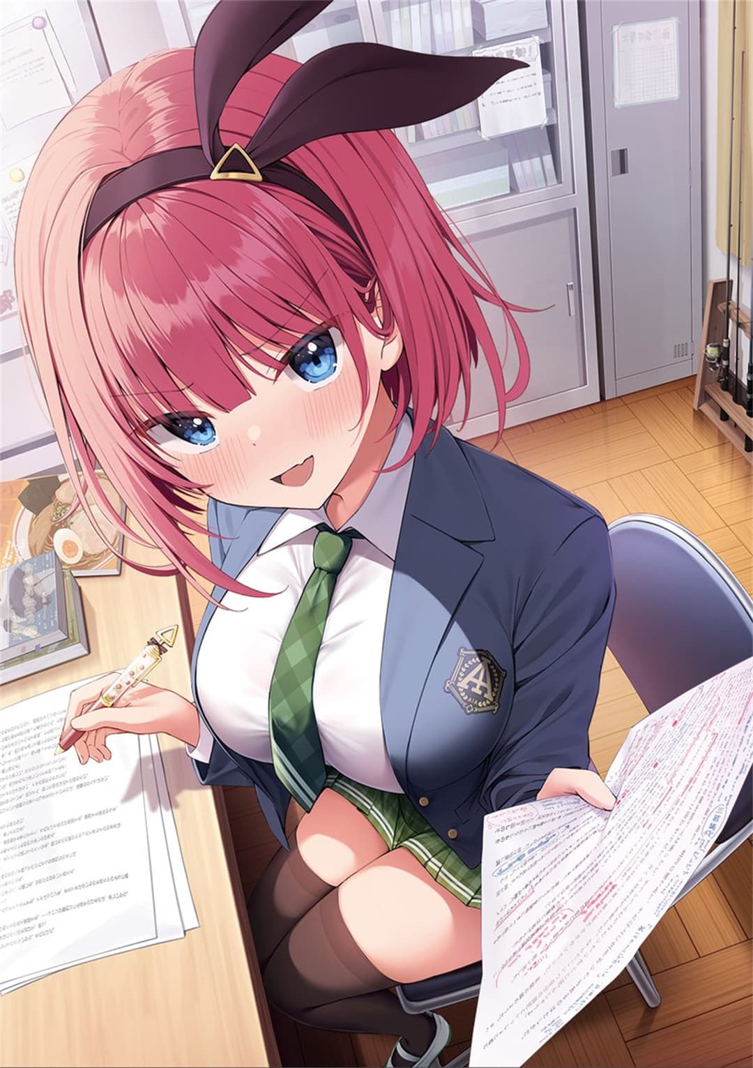 【P站美图】碧蓝档案 砂狼白子 妃咲 制服少女 双马尾Miku 绝区零 简 插画美图推荐 P站美图-第11张