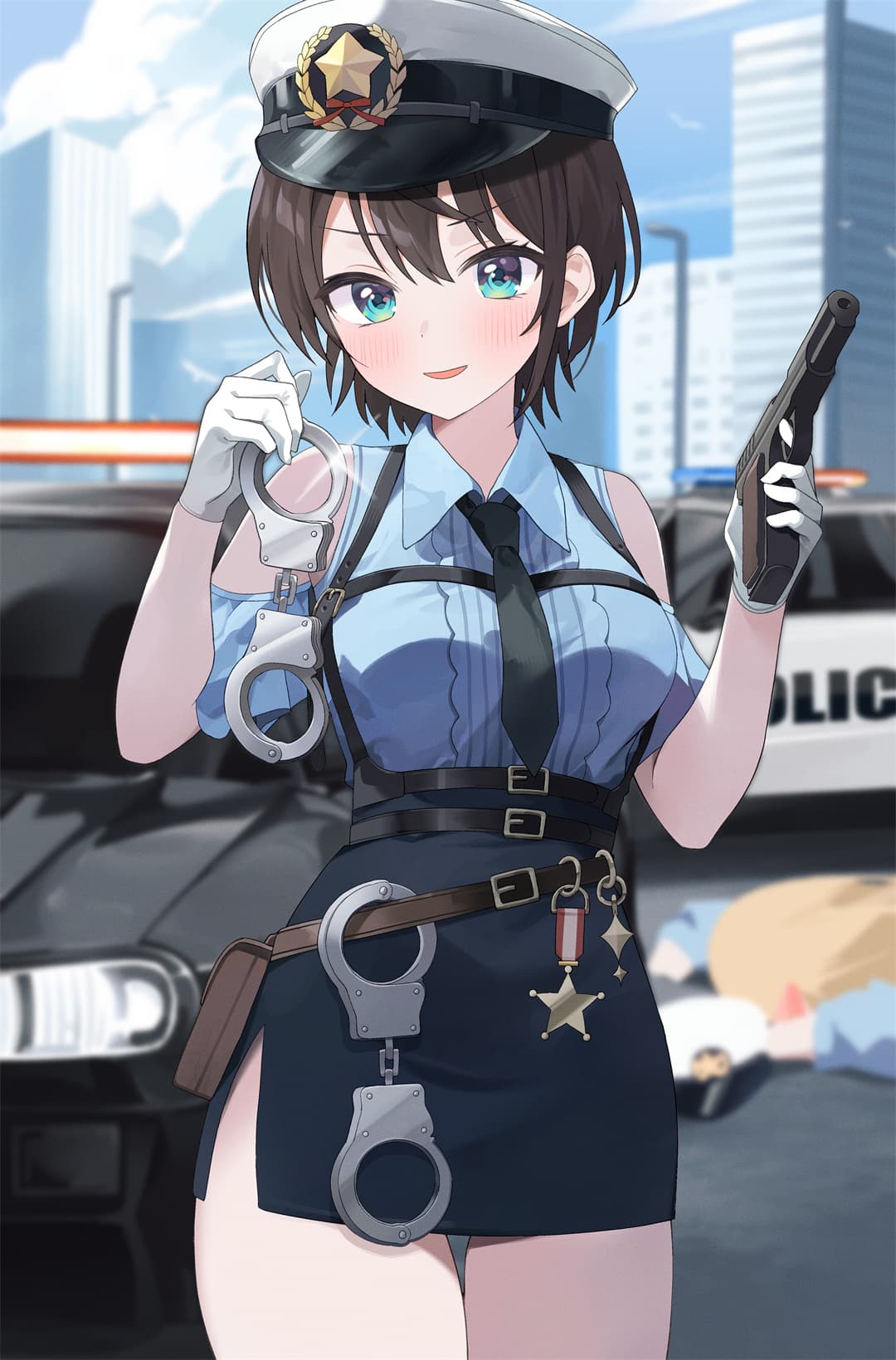 【P站美图】碧蓝档案 砂狼白子 妃咲 制服少女 双马尾Miku 绝区零 简 插画美图推荐 P站美图-第13张