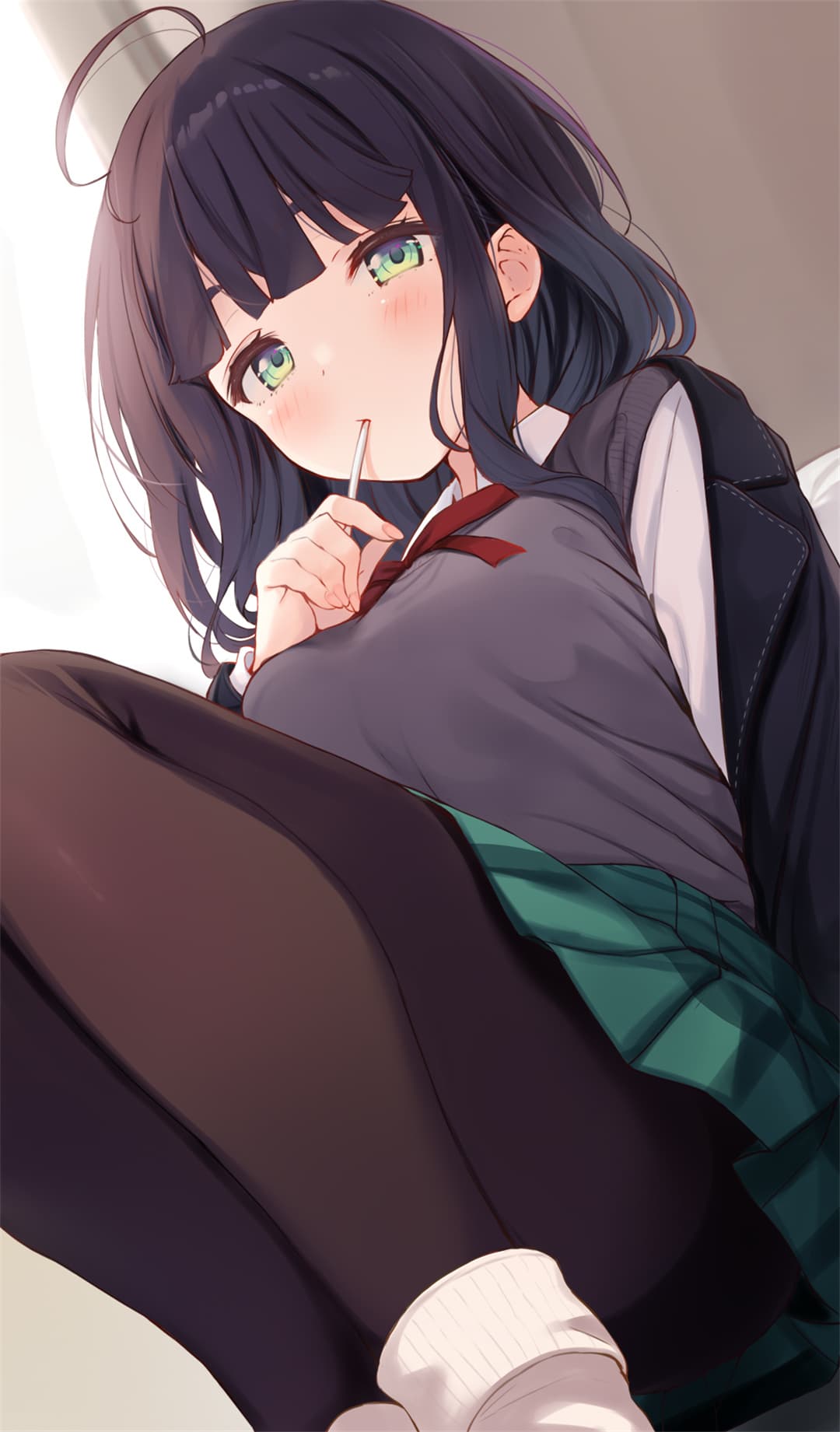 【P站美图】碧蓝档案 砂狼白子 妃咲 制服少女 双马尾Miku 绝区零 简 插画美图推荐 P站美图-第18张