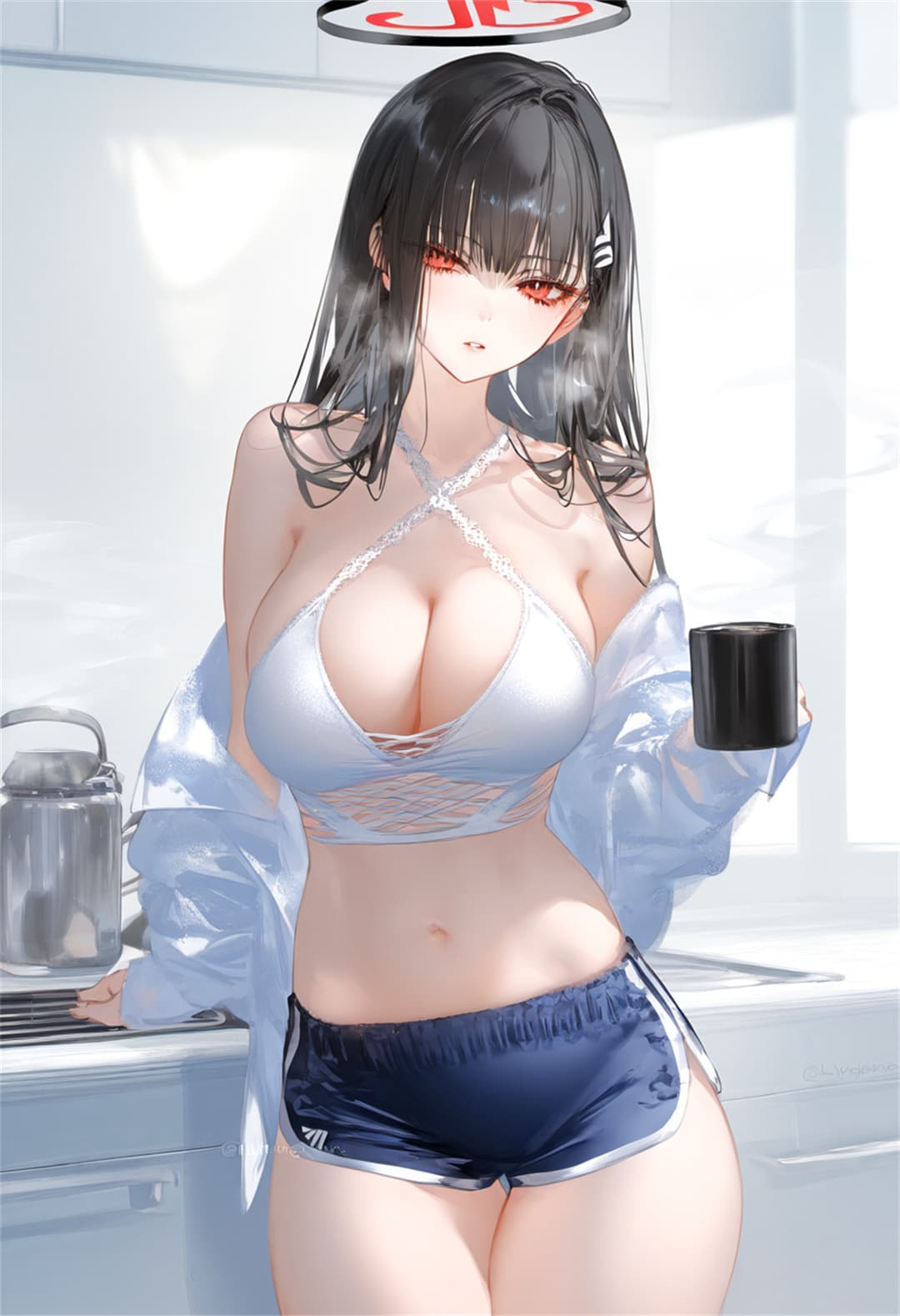 AI生成 碧蓝档案 调月莉音@chosen鲷 插画-第3张