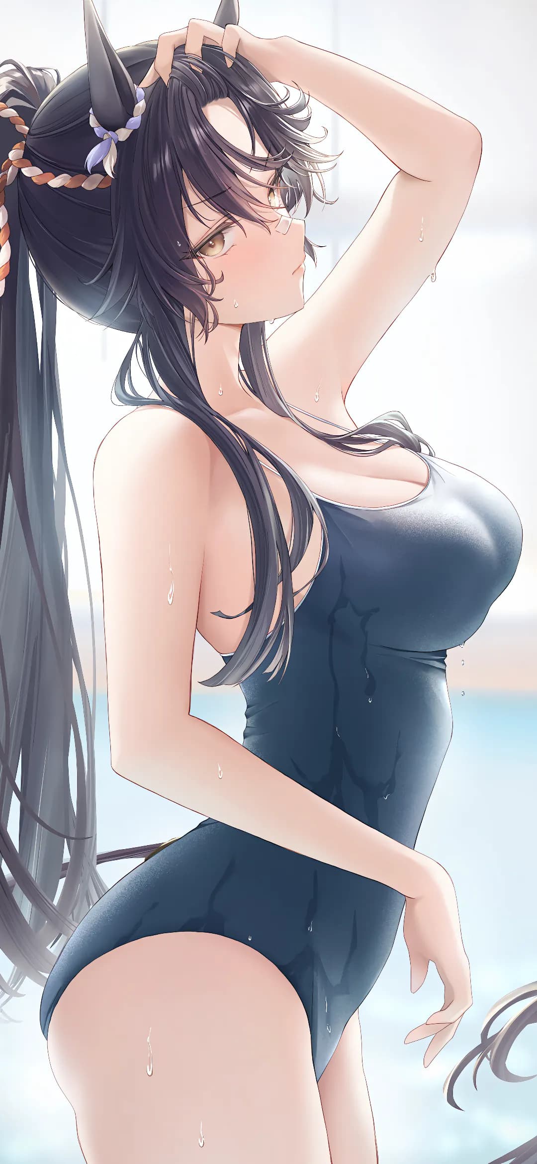 【动漫壁纸】绝区零 小鲨鱼艾莲 星穹铁道 知更鸟 水手服美少女 Miku 插画美图推荐 手机壁纸-第4张