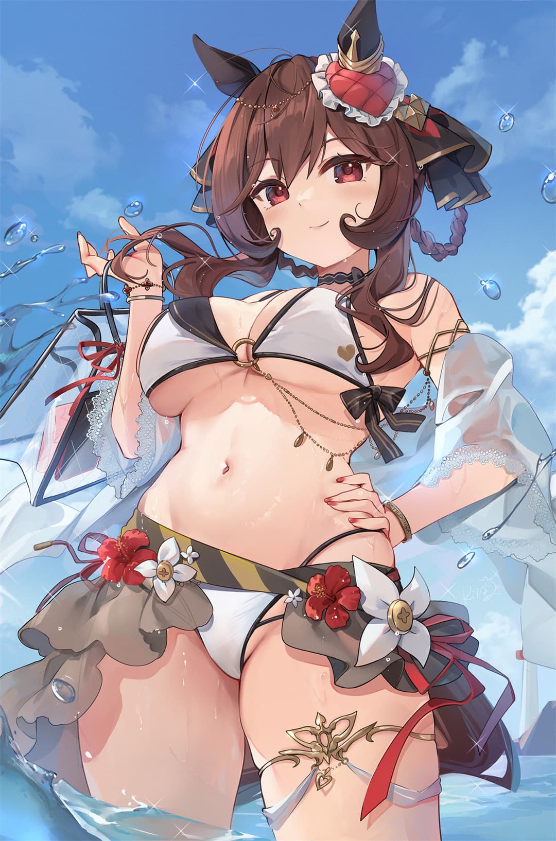 【插画精选】兽耳美少女 超诱惑 星穹铁道 阮梅 赛马娘 泳衣黄金巨匠 会员动漫美图推荐(43张) 精选插画-第1张