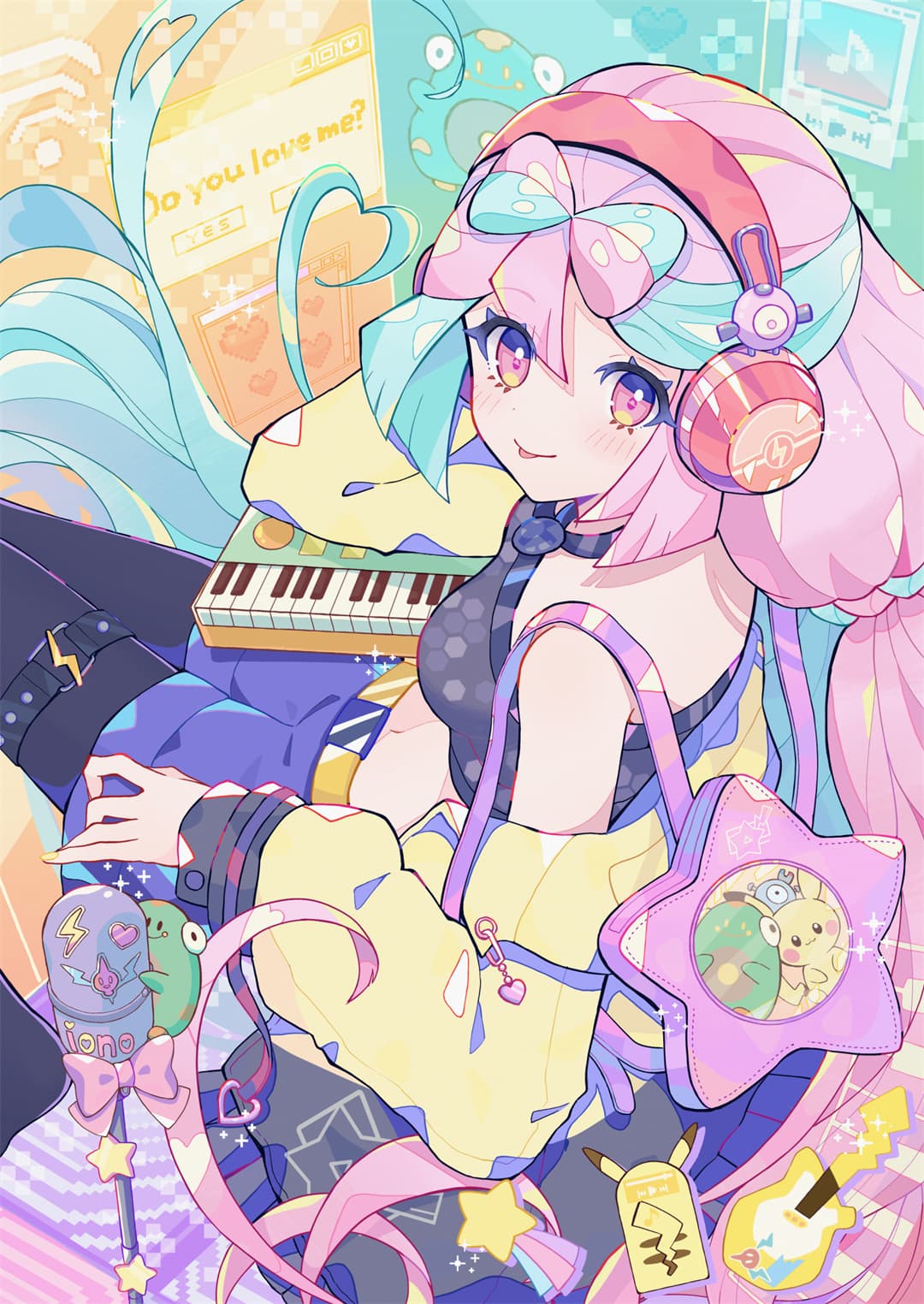 【P站美图】星穹铁道 飞霄 虚拟偶像 星街すいせい 碧蓝档案 圣园弥香 鸣潮 漂泊者 插画美图推荐（42张） P站美图-第6张