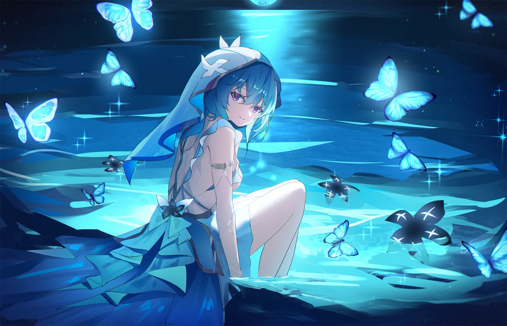 【P站美图】星穹铁道 星 飞霄 原神 芙宁娜 碧蓝档案 空崎ヒナ 心华 插画美图推荐 P站美图-第9张