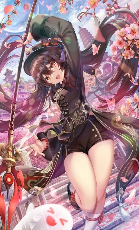 原神胡桃美图 插画-第2张