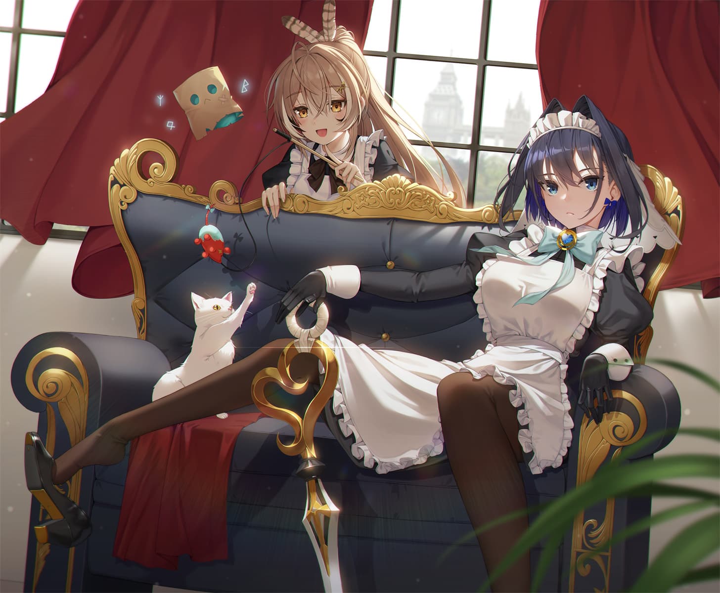 【动漫壁纸】星穹铁道 灵砂 卡芙卡 鬼灭之刃 祢豆子 白发双马尾美少女 插画美图推荐 手机壁纸-第15张