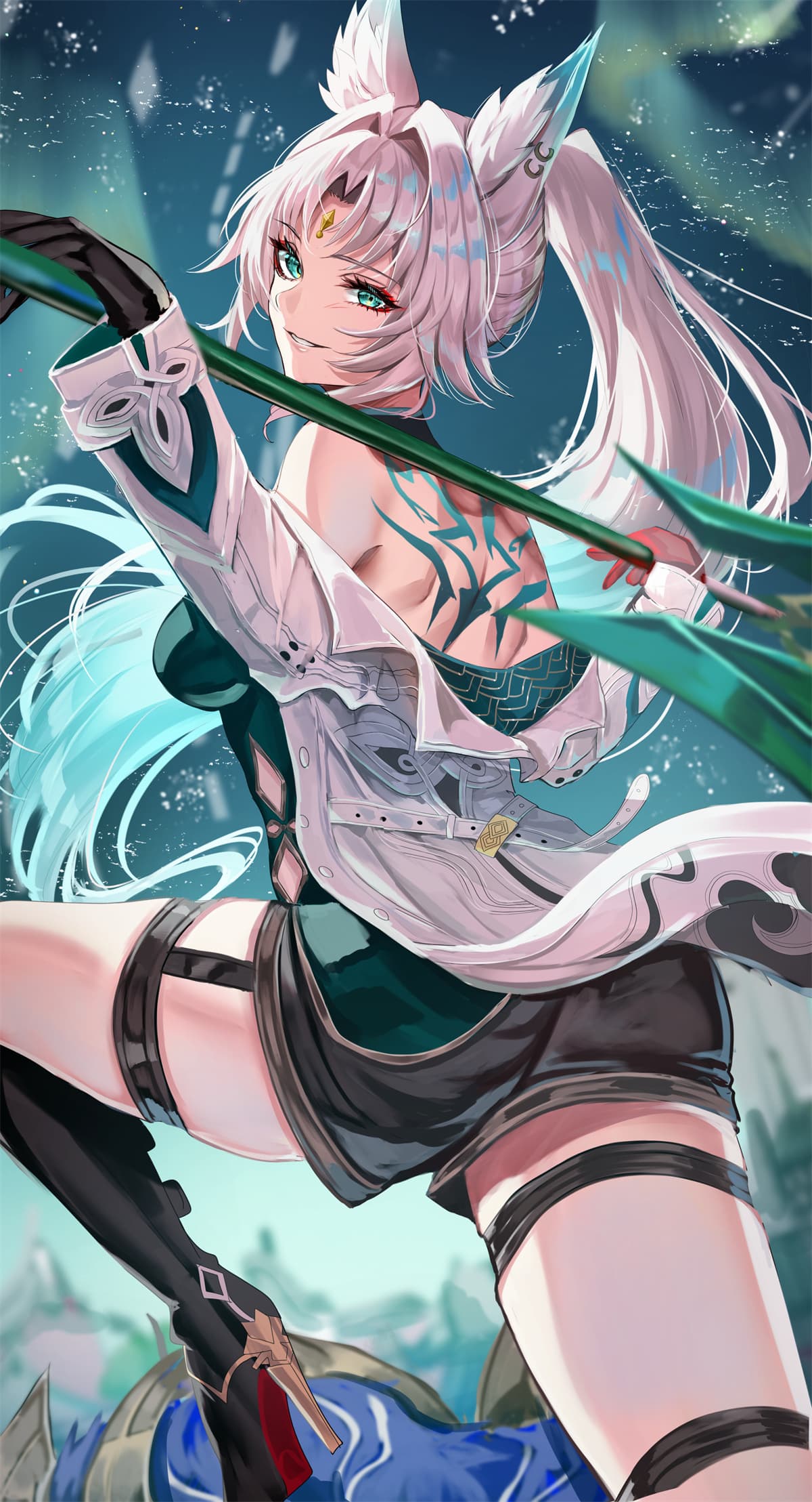 【P站美图】碧蓝档案 杏山和纱 学园偶像大师 姫崎莉波 双马尾Miku 星铁 知更鸟 流萤 插画美图推荐 P站美图-第7张