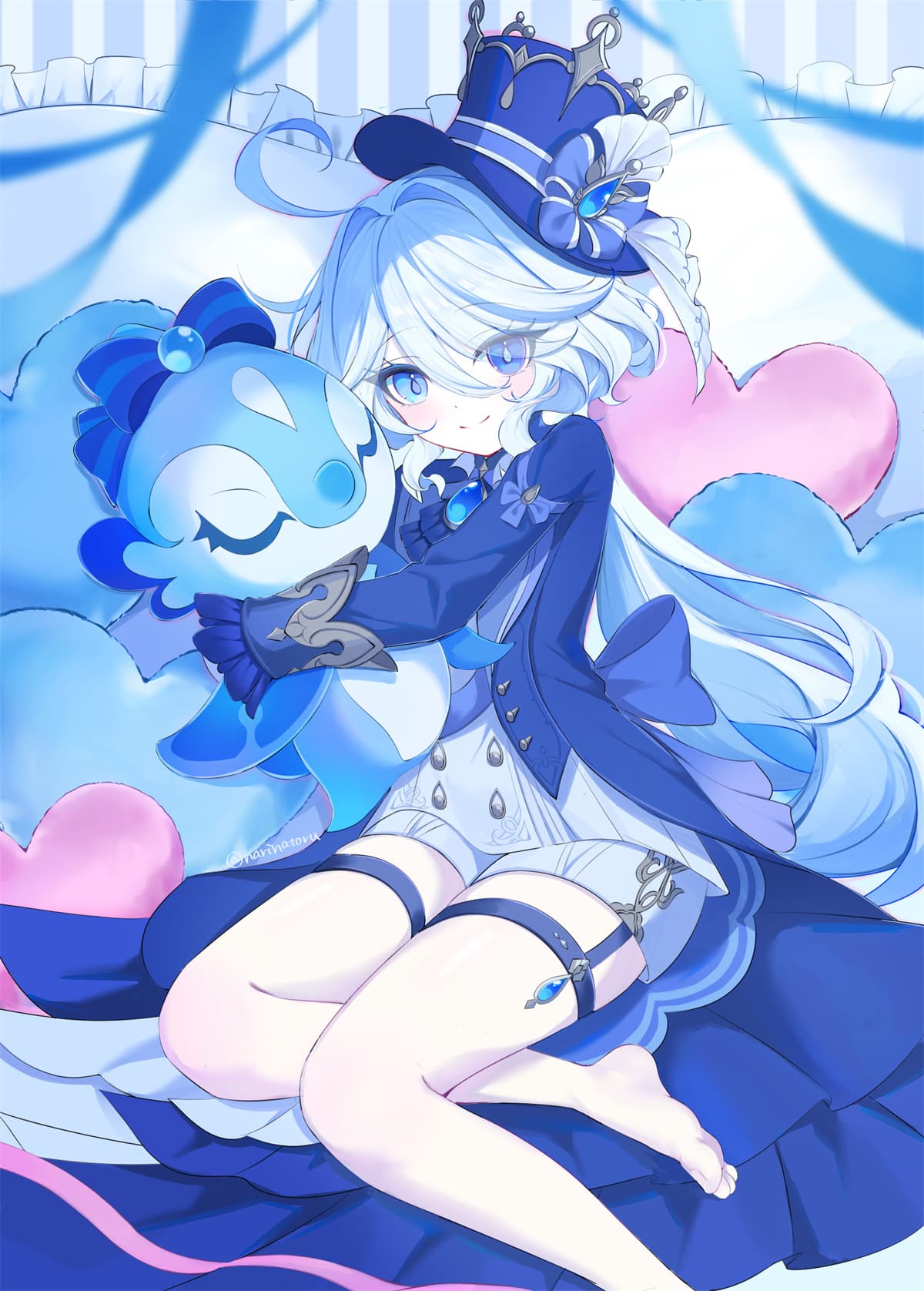【P站美图】约会大作战 时崎狂三 星穹铁道 黑塔 布洛妮娅 原神 芙宁娜 白发拉弓少女 插画美图推荐 P站美图-第7张