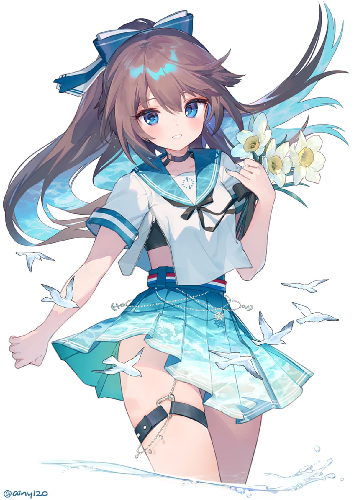 【插画美图】初音未来 双马尾miku 原神 超级超级多的芙芙 碧蓝档案 風紀委員 空崎ヒナ P站插画推荐（50张） P站美图-第1张