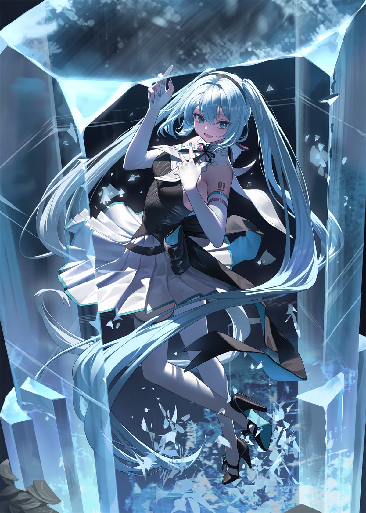 【插画美图】初音未来 双马尾miku 原神 超级超级多的芙芙 碧蓝档案 風紀委員 空崎ヒナ P站插画推荐（50张） P站美图-第4张