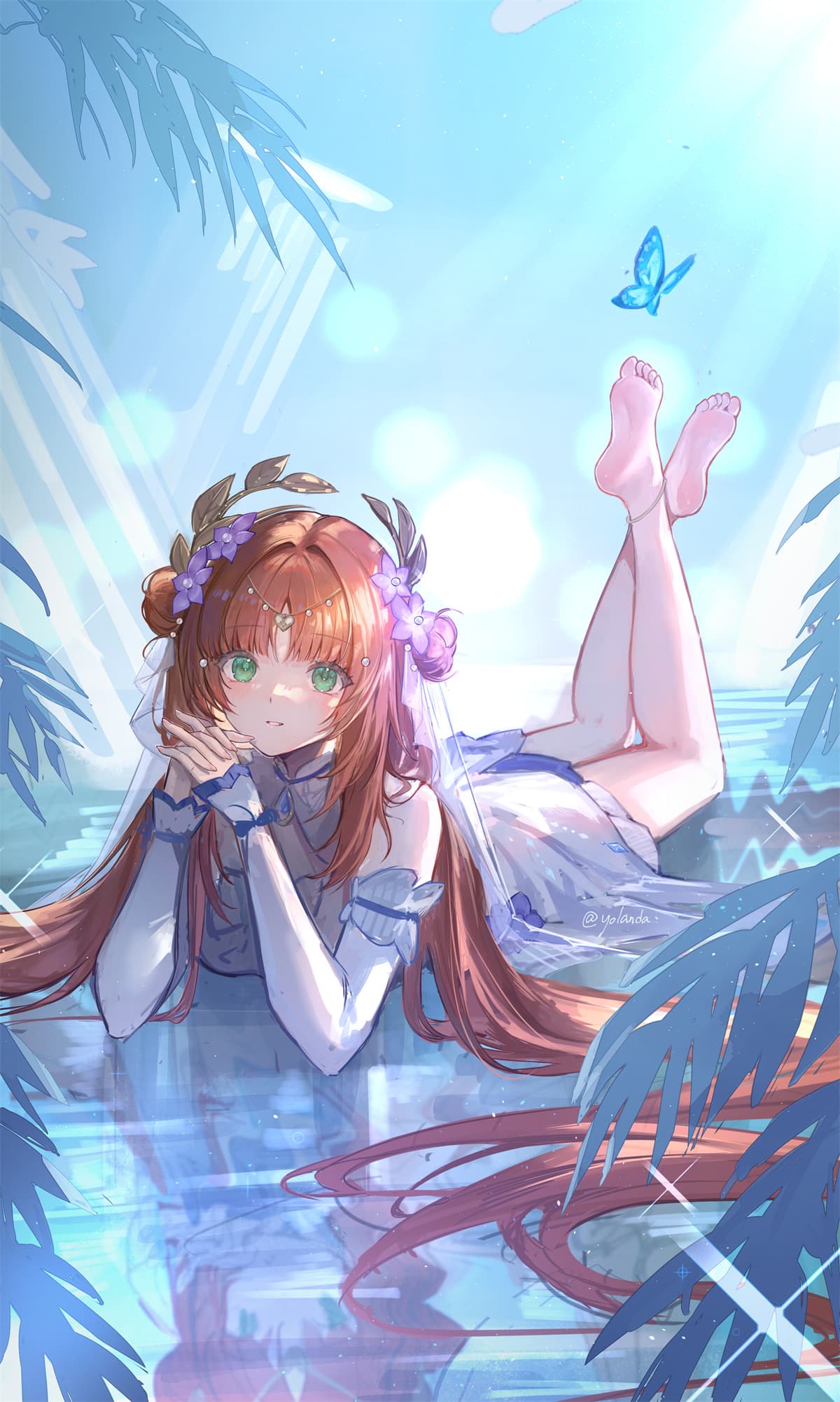 【P站美图】眼镜美少女 星穹铁道 灵砂 女仆 原神 妮露 可爱的女高中生 学园偶像大师 藤田ことね 插画推荐 P站美图-第3张
