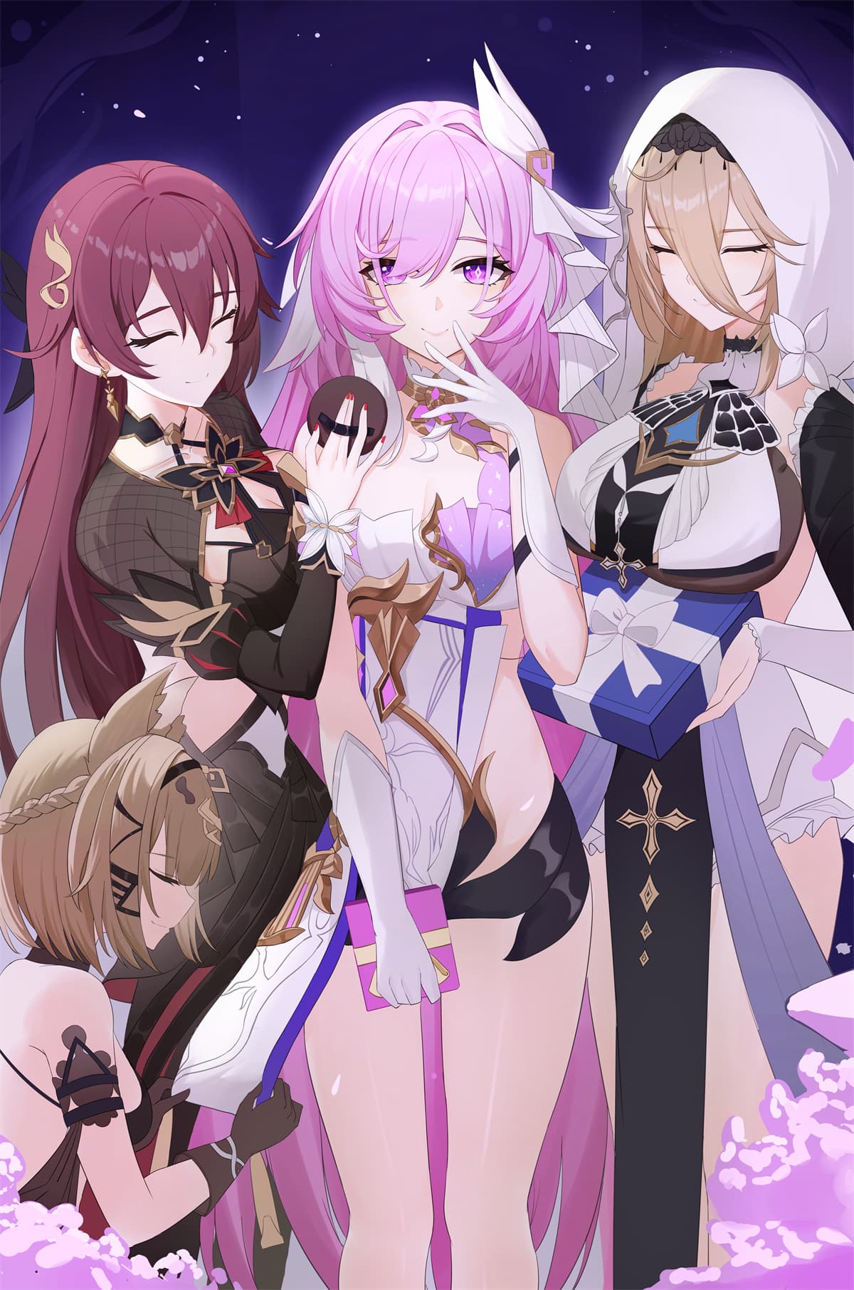 【P站美图】绝区零 简 崩坏3 爱莉希雅 阿波尼亚 双马尾Miku 碧蓝档案 早濑优香 树枝上的美少女 插画美图推荐（53张） P站美图-第1张