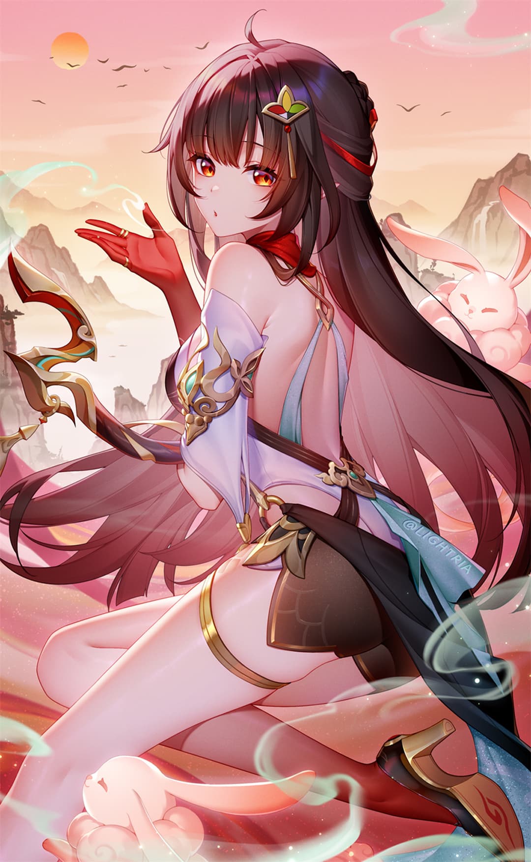 【动漫壁纸】原神 芙宁娜 碧蓝档案 早濑优香 妃咲 星穹铁道 飞霄 灵砂 绝区零 艾莲 崩坏3 爱莉希雅 插画美图推荐 P站美图-第3张