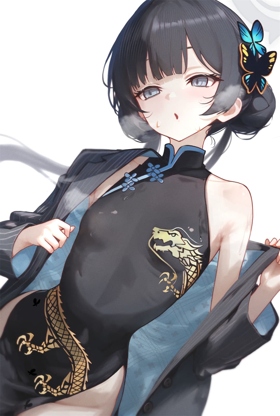 【插画精选】星穹铁道 飞霄 碧蓝档案 妃咲 金发 热裤女孩 双马尾 会员插画美图推荐 精选插画-第5张