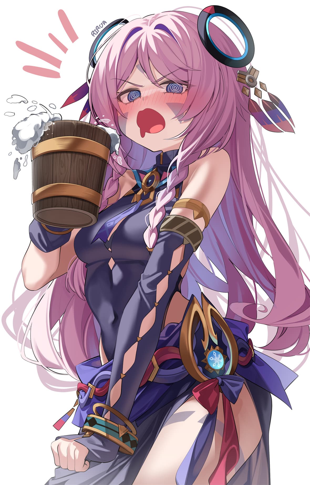 【P站美图】崩坏：星穹铁道 知更鸟 星 女仆美少女 双马尾少女 原神 娜维娅 芙宁娜  初音未来 插画美图推荐 P站美图-第4张