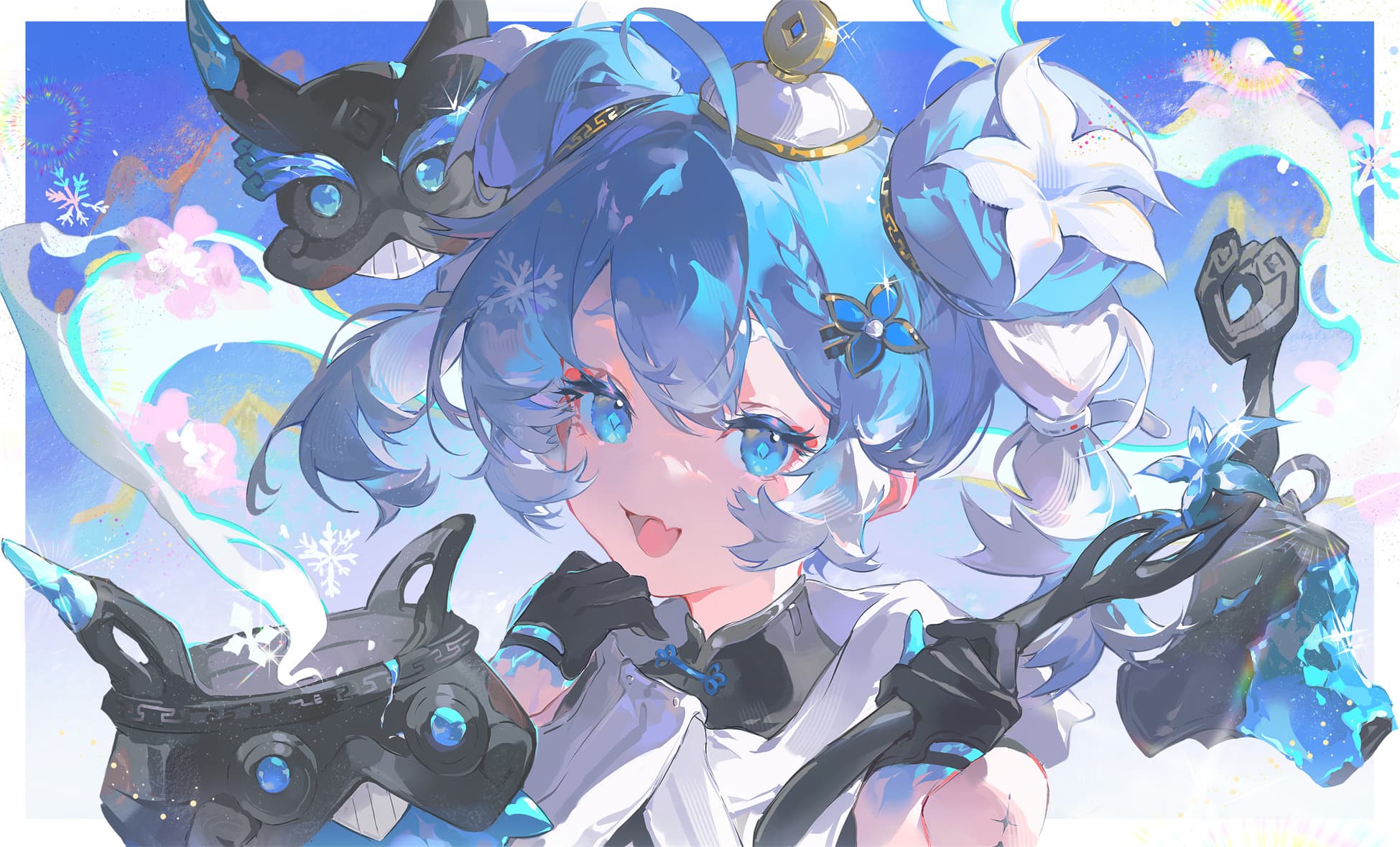 【P站美图】白色连衣裙美少女 舰队collection 响 碧蓝档案 伊落マリー 歌住サクラコ 明日方舟 动漫插画美图推荐 P站美图-第1张