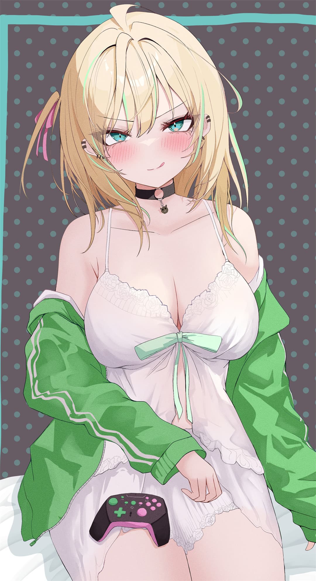 【插画精选】兽耳美少女 项圈 粉毛美少女 鎌ヶ谷桃香 原神 八重神子 会员动漫壁纸推荐 精选插画-第6张