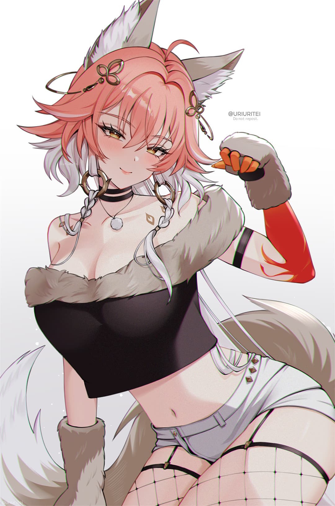 【插画精选】碧蓝档案 圣园弥香 早濑优香 明日方舟 兽耳铃兰 会员动漫美图推荐（36张） 精选插画-第2张