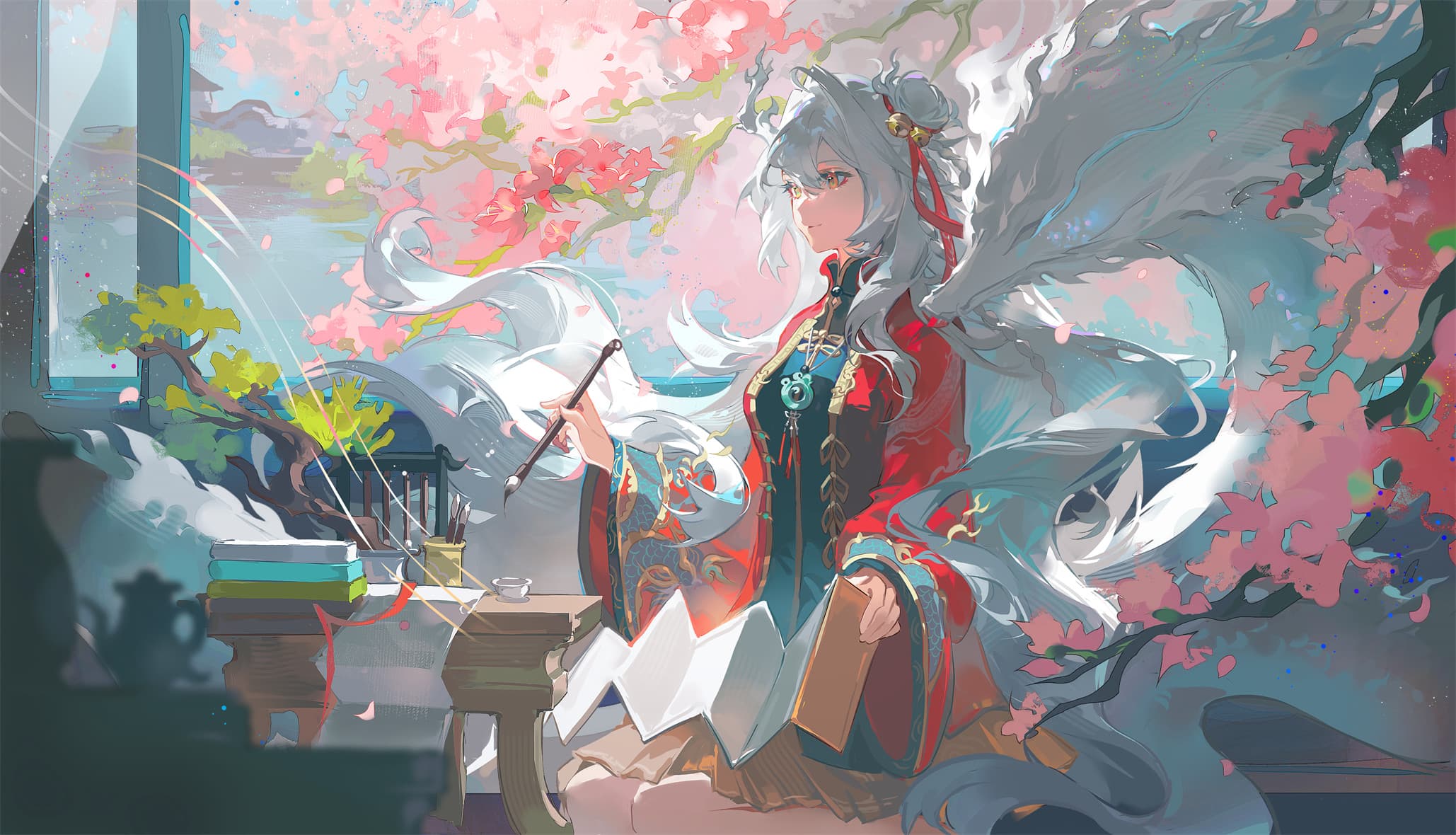【P站美图】东方Project 魂魄妖梦 原神 芙宁娜 小草神 万圣节 小红帽 NIKKE：胜利女神 Crown Chime 动漫美图推荐 P站美图-第1张