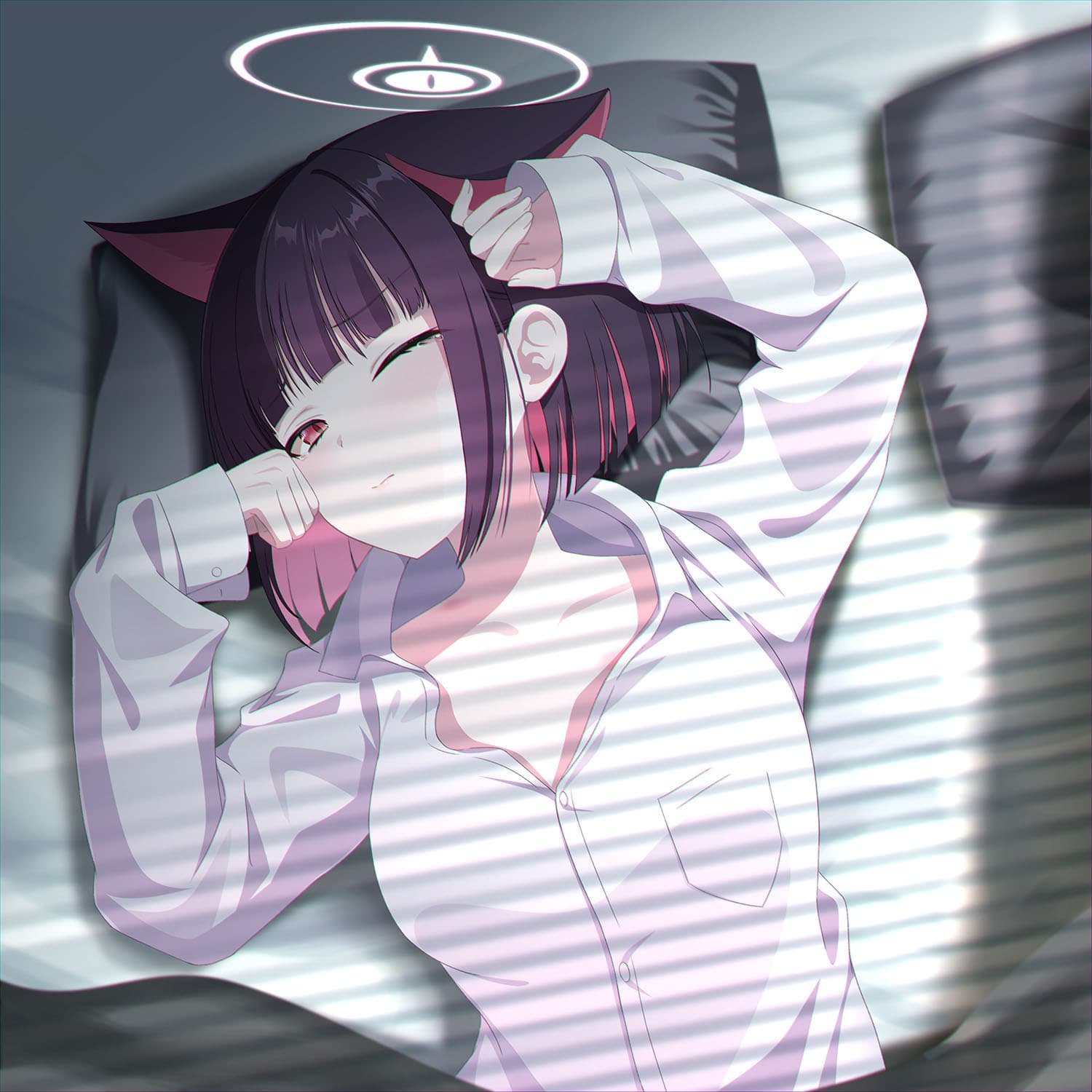 【P站画师】超爱制服兽耳美少女的画师，碧蓝档案 胡桃 月雪宫子 Niko 砂狼白子 插画师eko的美图作品推荐 P站画师-第12张